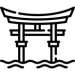 Japanese torii icon
