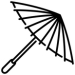 Japanese umbrella icon