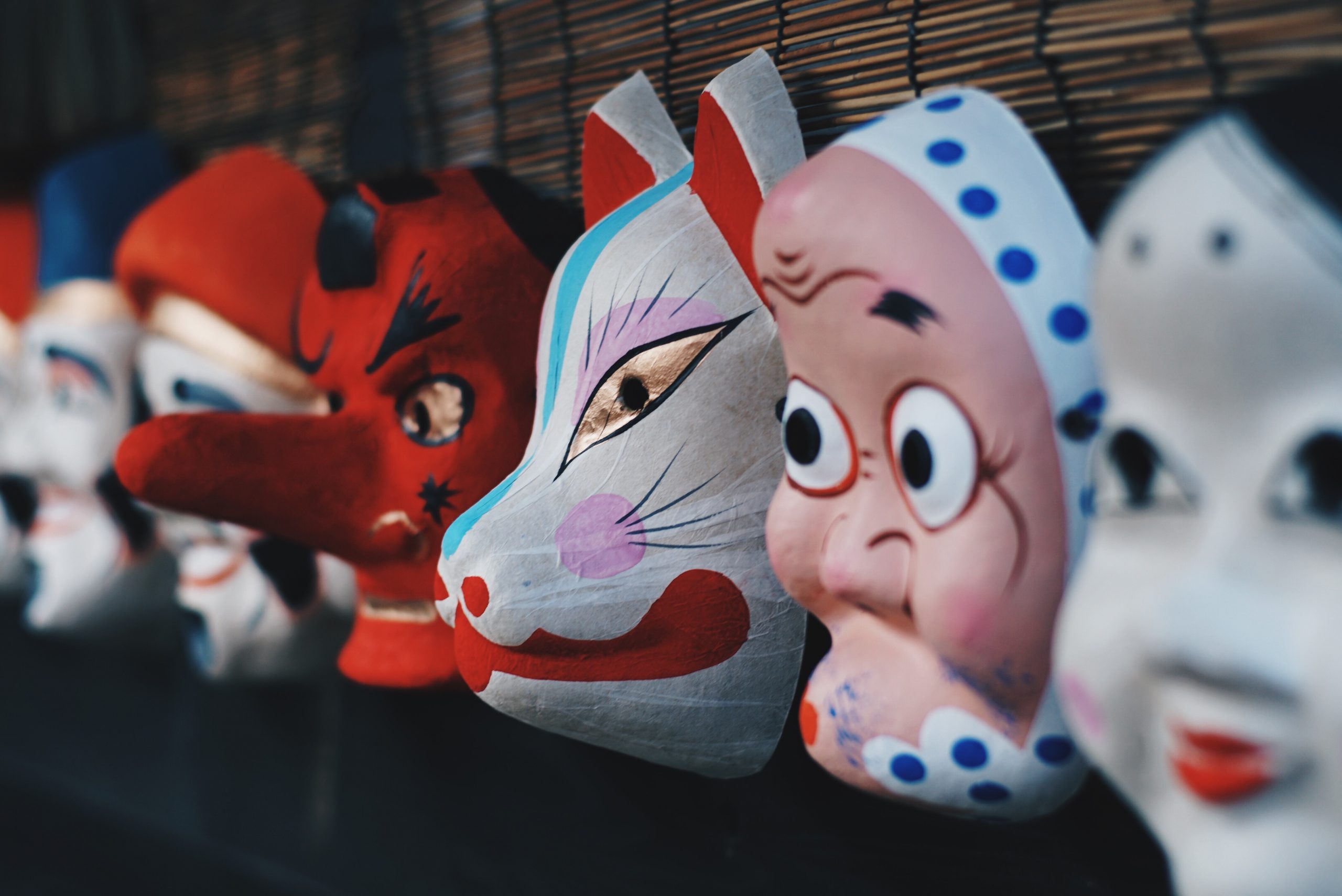 Japanese Masks Kabuki Kyoto