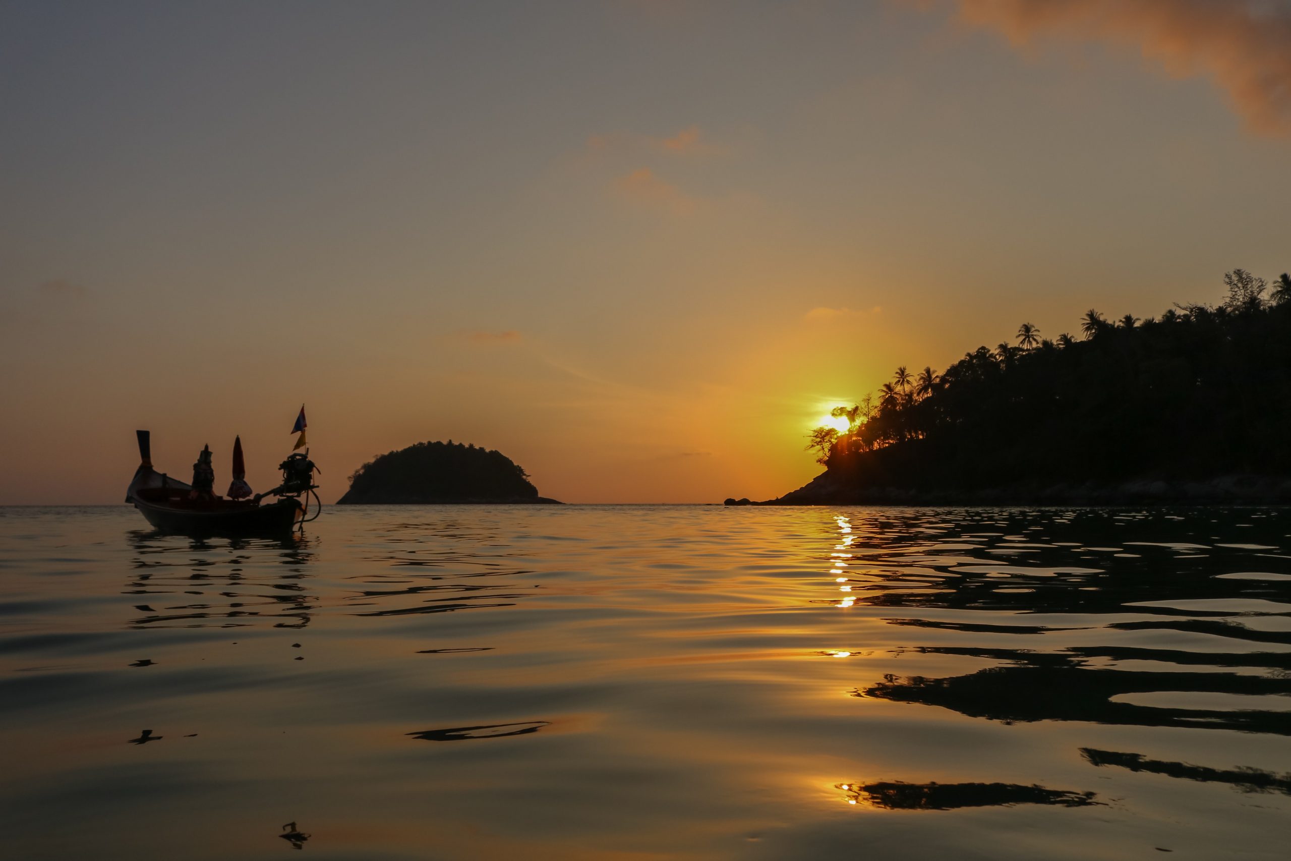 Kata beach at sunset