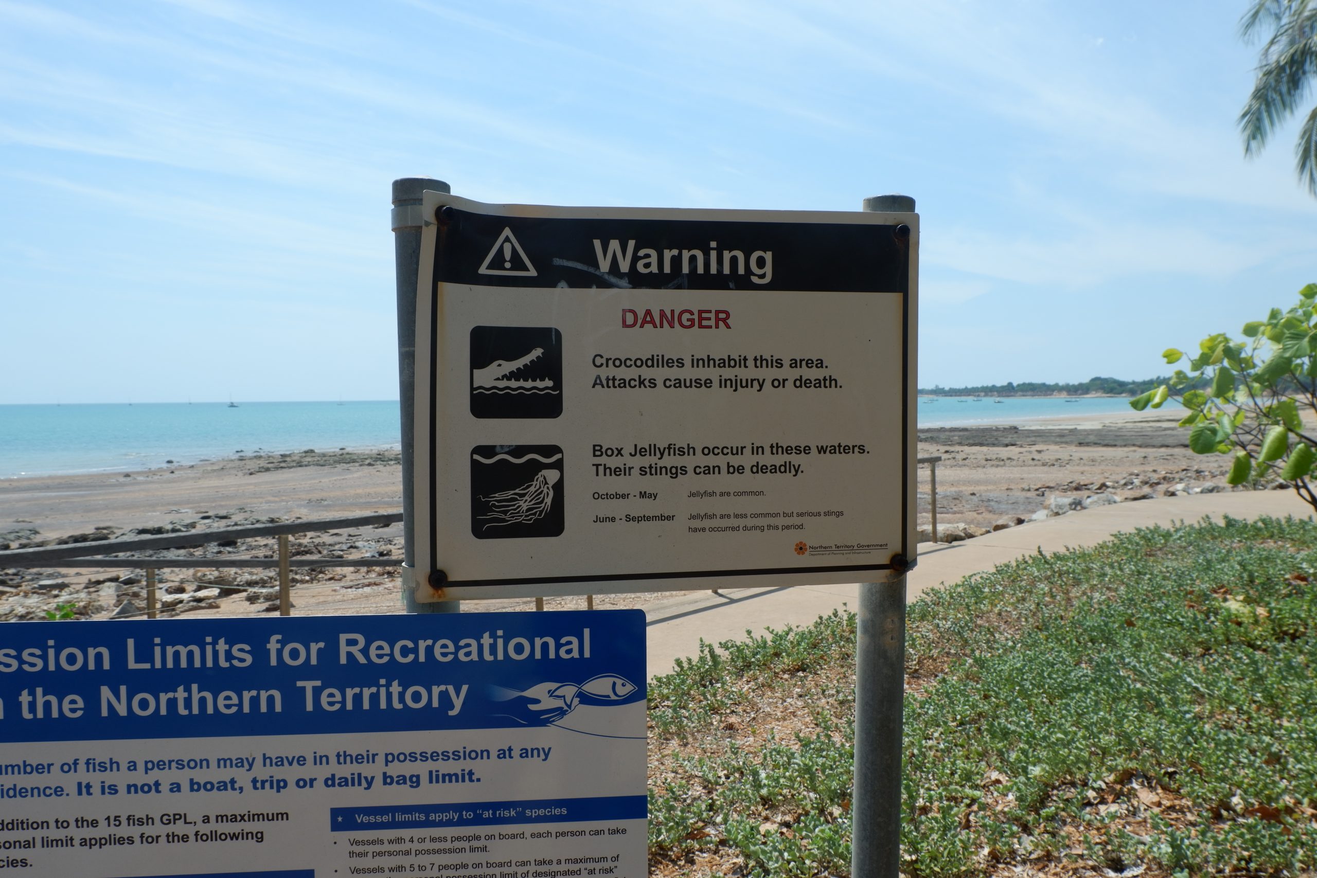 Keep out crocodiles Darwin Australia Keep out crocodiles Darwin Australia