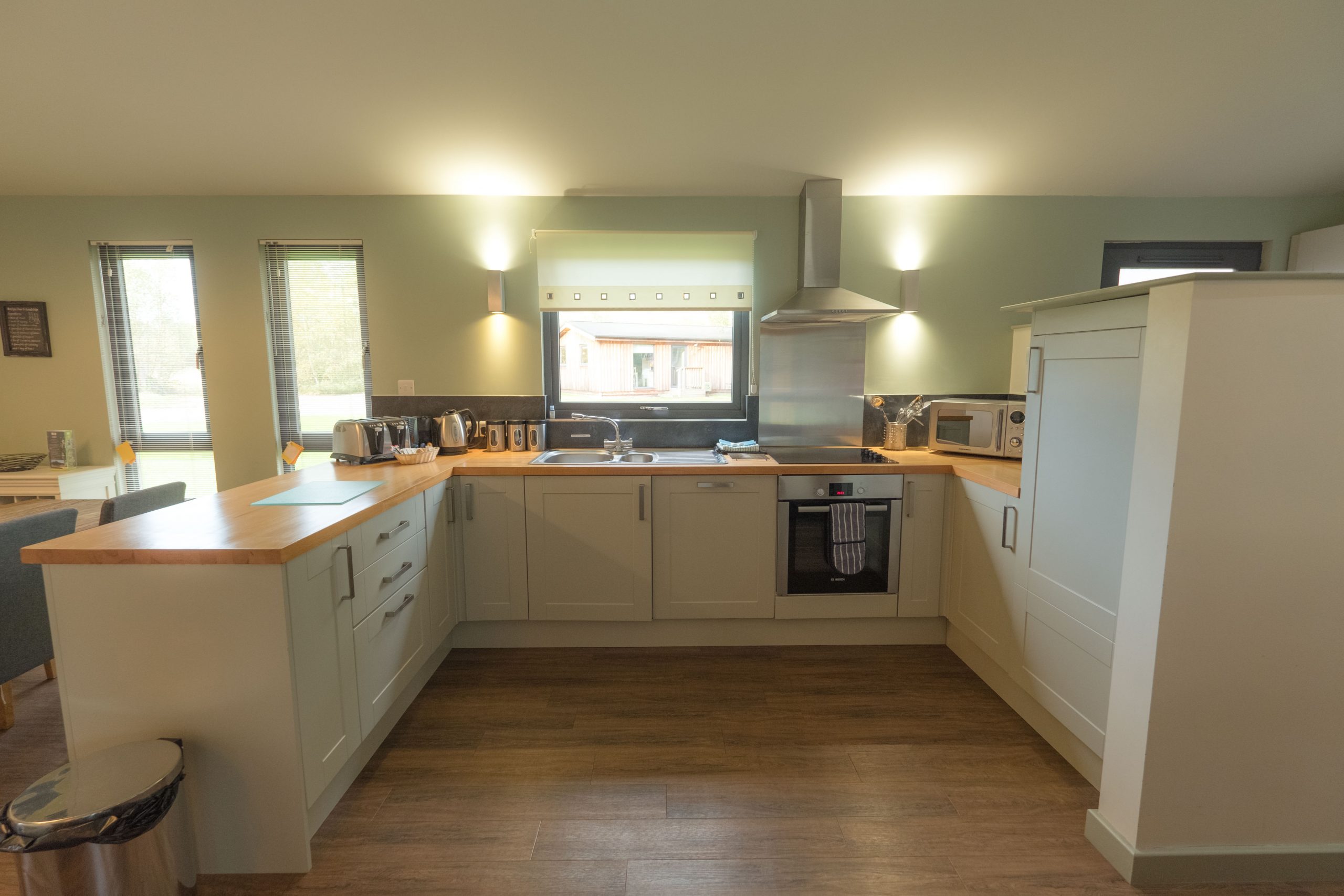 Kitchen area in Sherwood hideaway