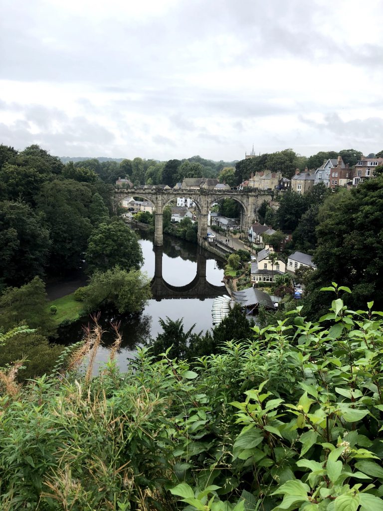 Knaresborough viaduct as seen from the castle ruins