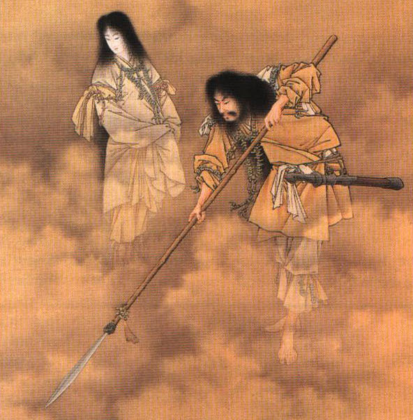 izanami and izanagi - Japanese legends - the creators of Japan
