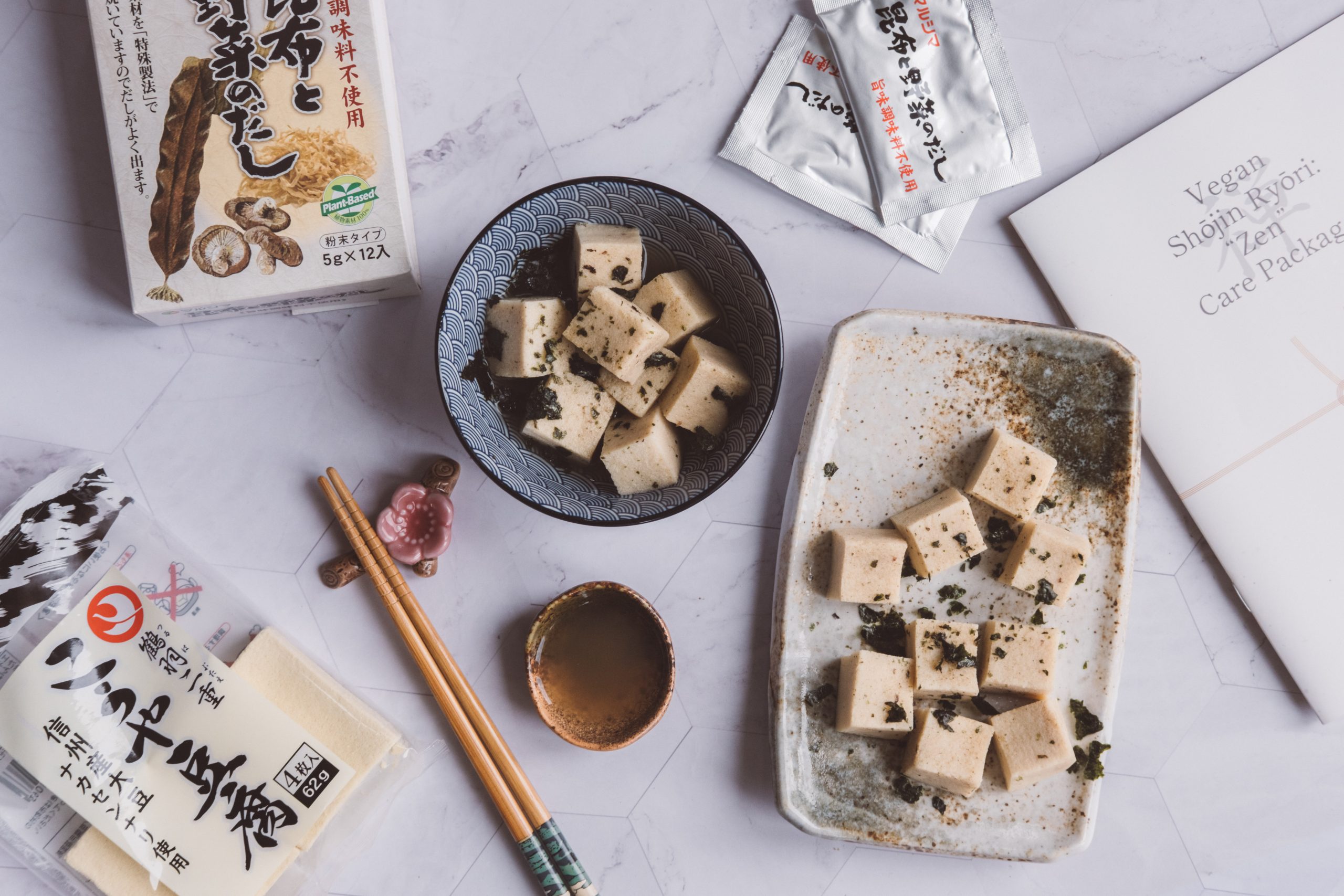 Koya Dofu Recipe I made using my Kokoro Care pack