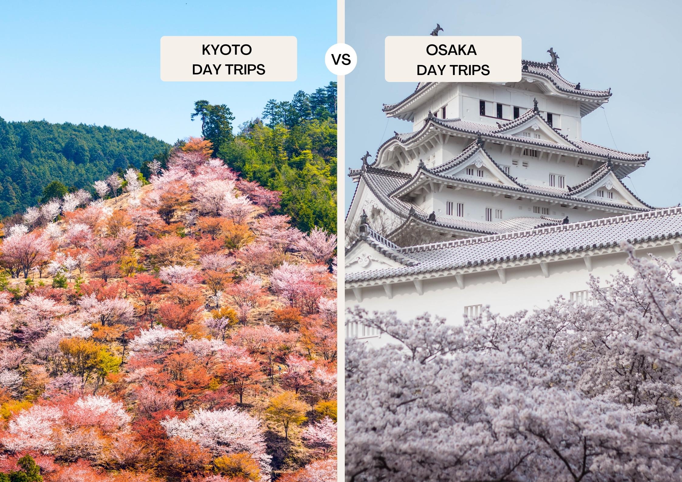 Kyoto vs Osaka day trips Kyoto vs Osaka day trips