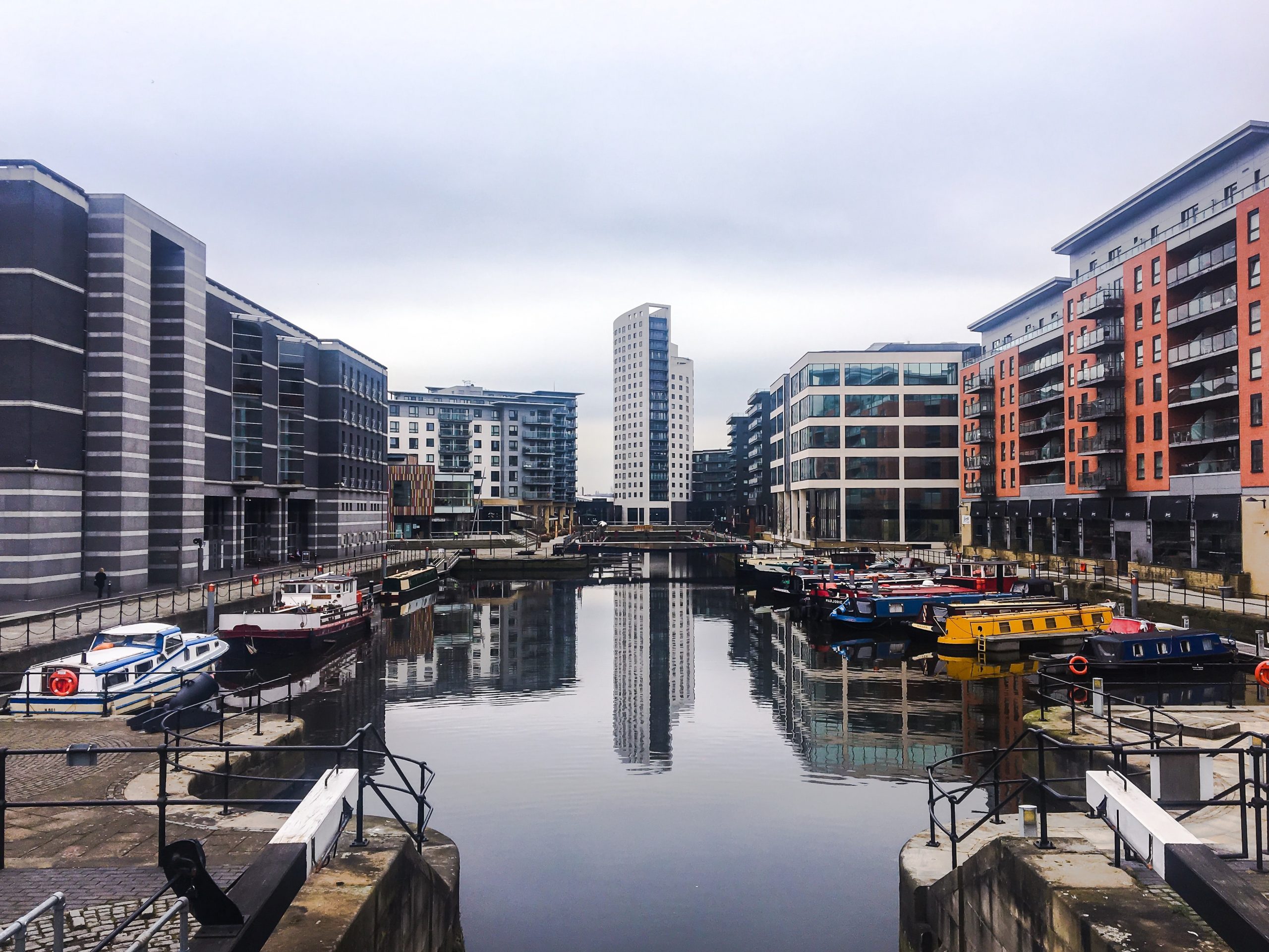 Leeds docks during the day