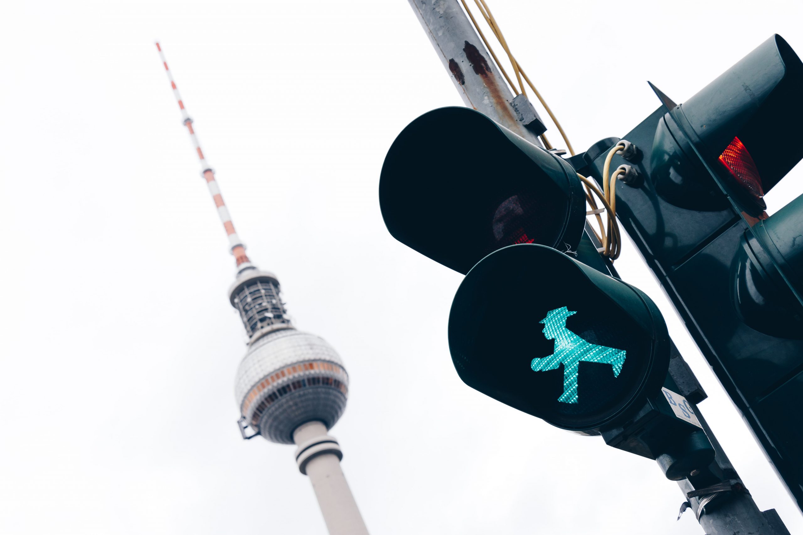 Light traffic man in Berlin