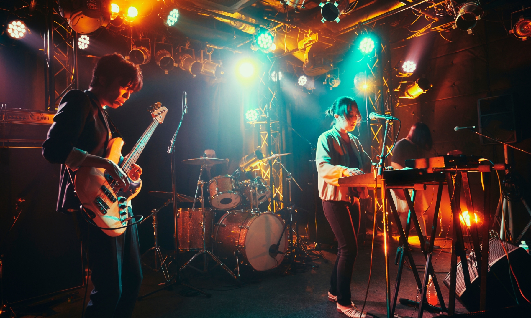 Live band performing in Tokyo, Japan