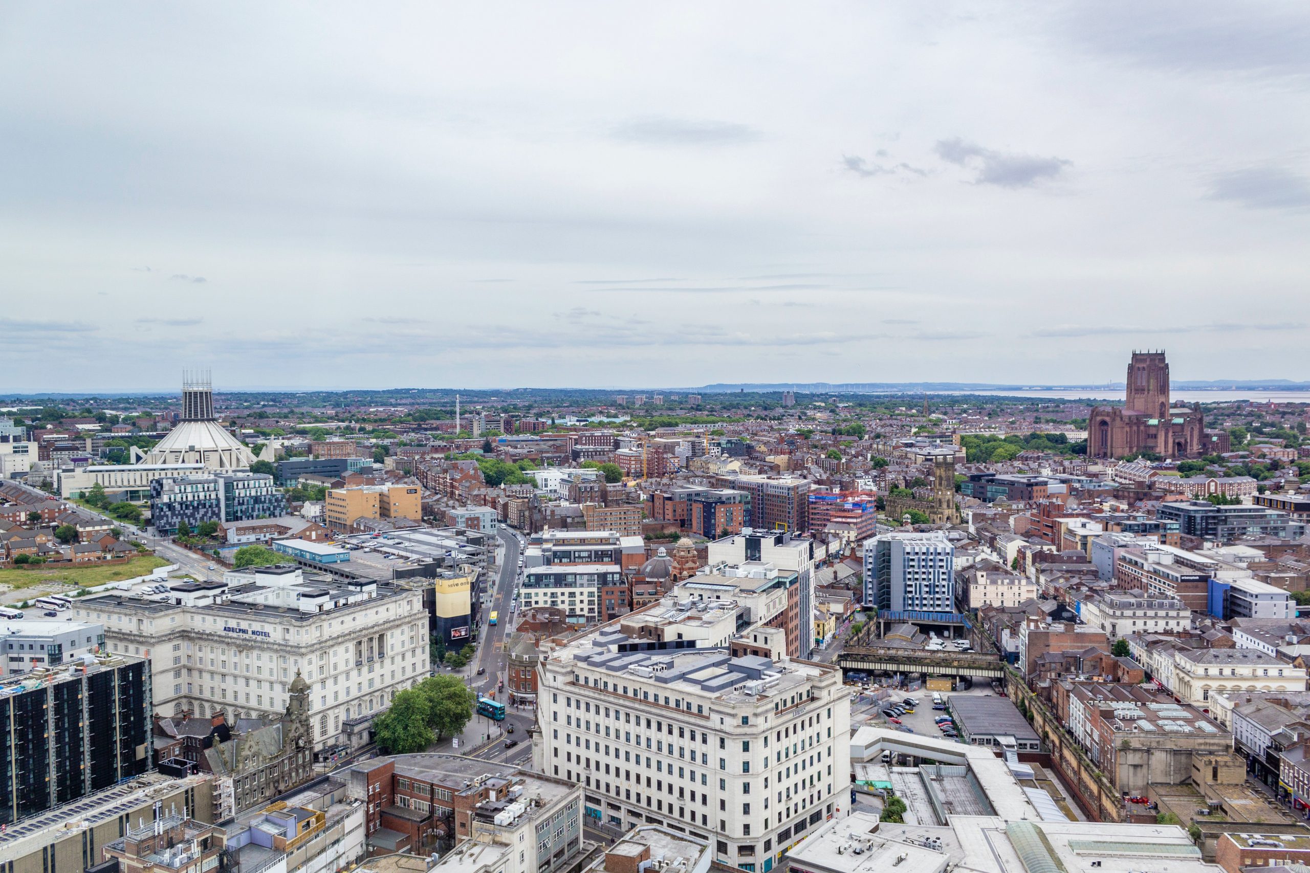 Liverpool City Centre as seen from above Liverpool City Centre as seen from above