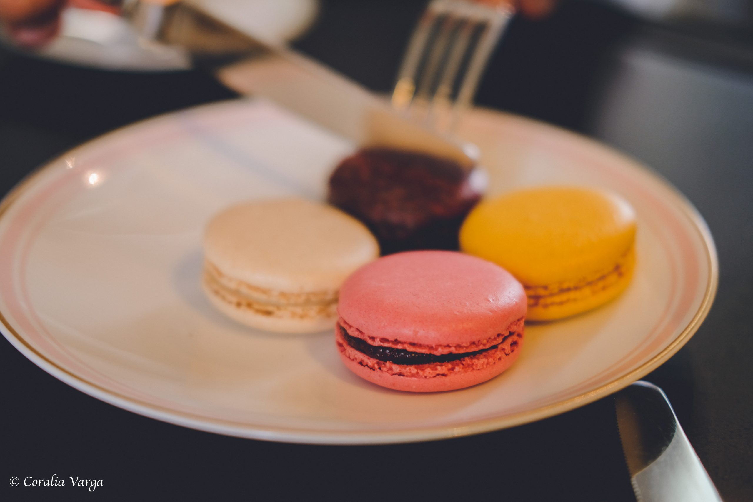 Macaroons in Laduree in Paris