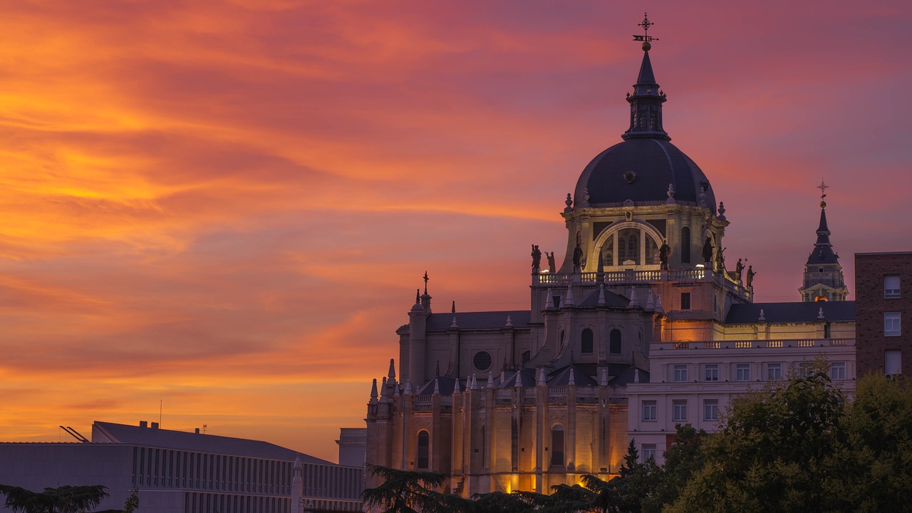 Madrid Spain looking stunning during sunset