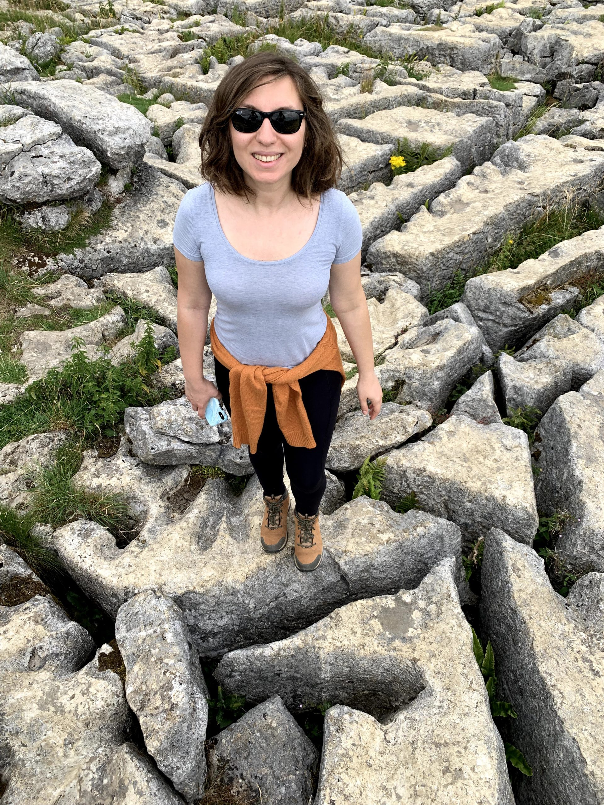 Malham Cove limestone pavement where Harry Potter was filmed