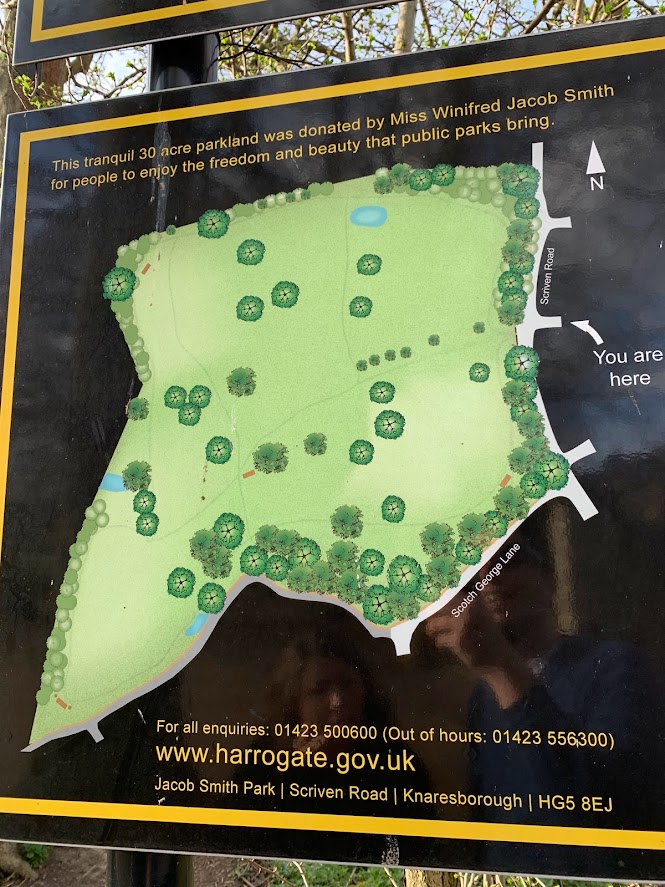 map of Jacob Smith Park in Knaresborough