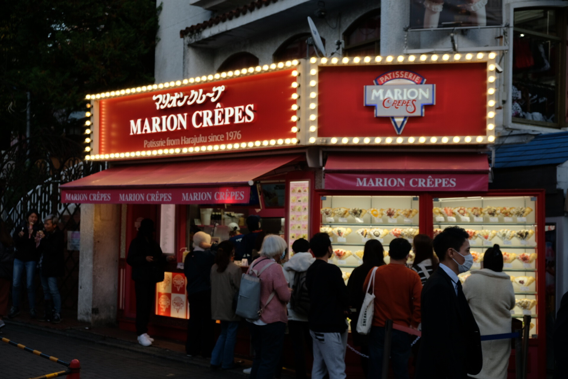 Marion Crepes Harajuku main stall Marion Crepes Harajuku main stall