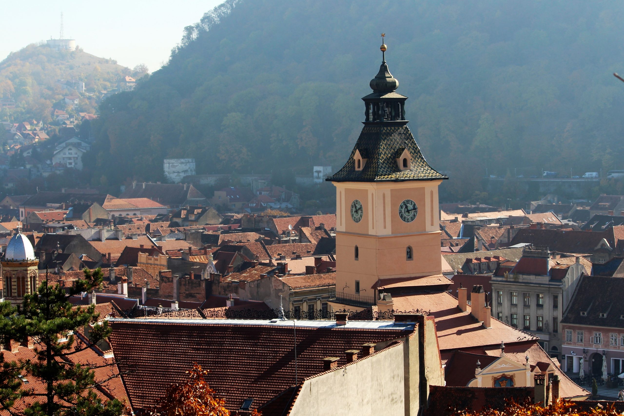 marvel at the trupeters tower in Brasov Romania marvel at the trupeters tower in Brasov Romania