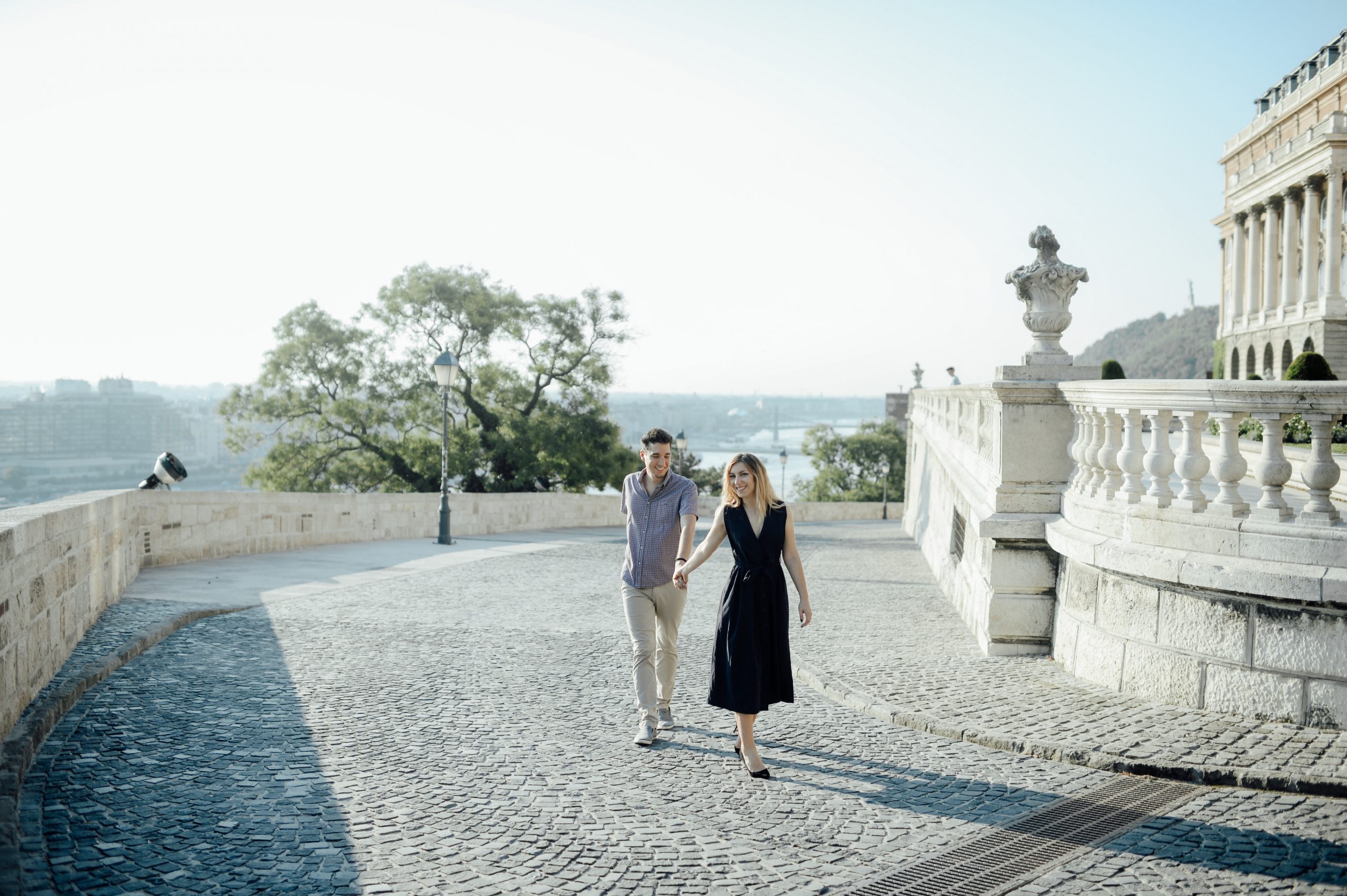 Me and my husband visiting Budapest during summer