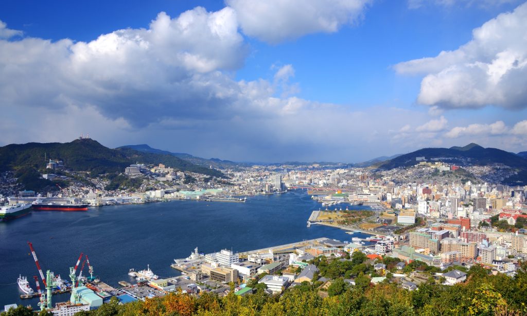 Nagasaki Bay View from above
