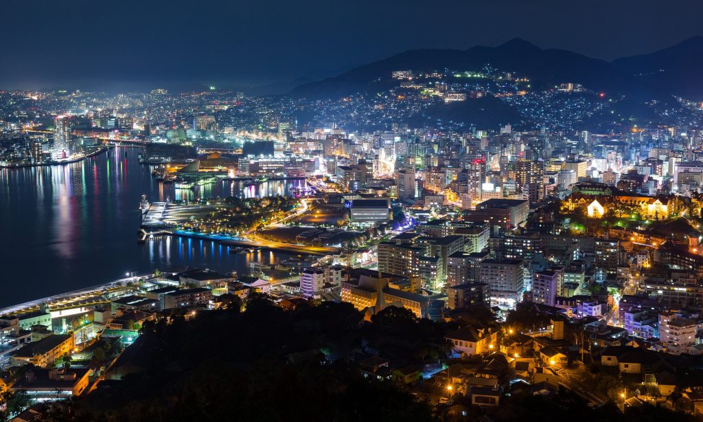 Nagasaki Skyline at Night
