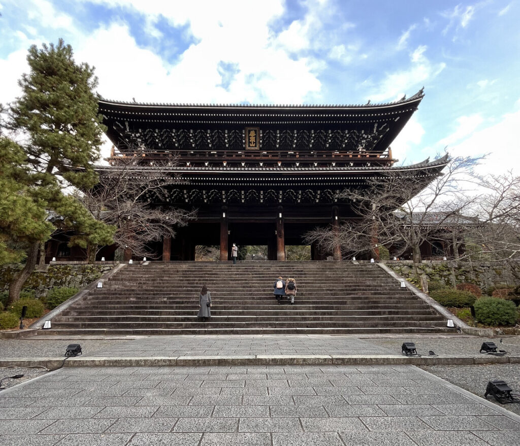 Nanzen-ji temple with its impressive Sanmon gate designated national treasure of Japan