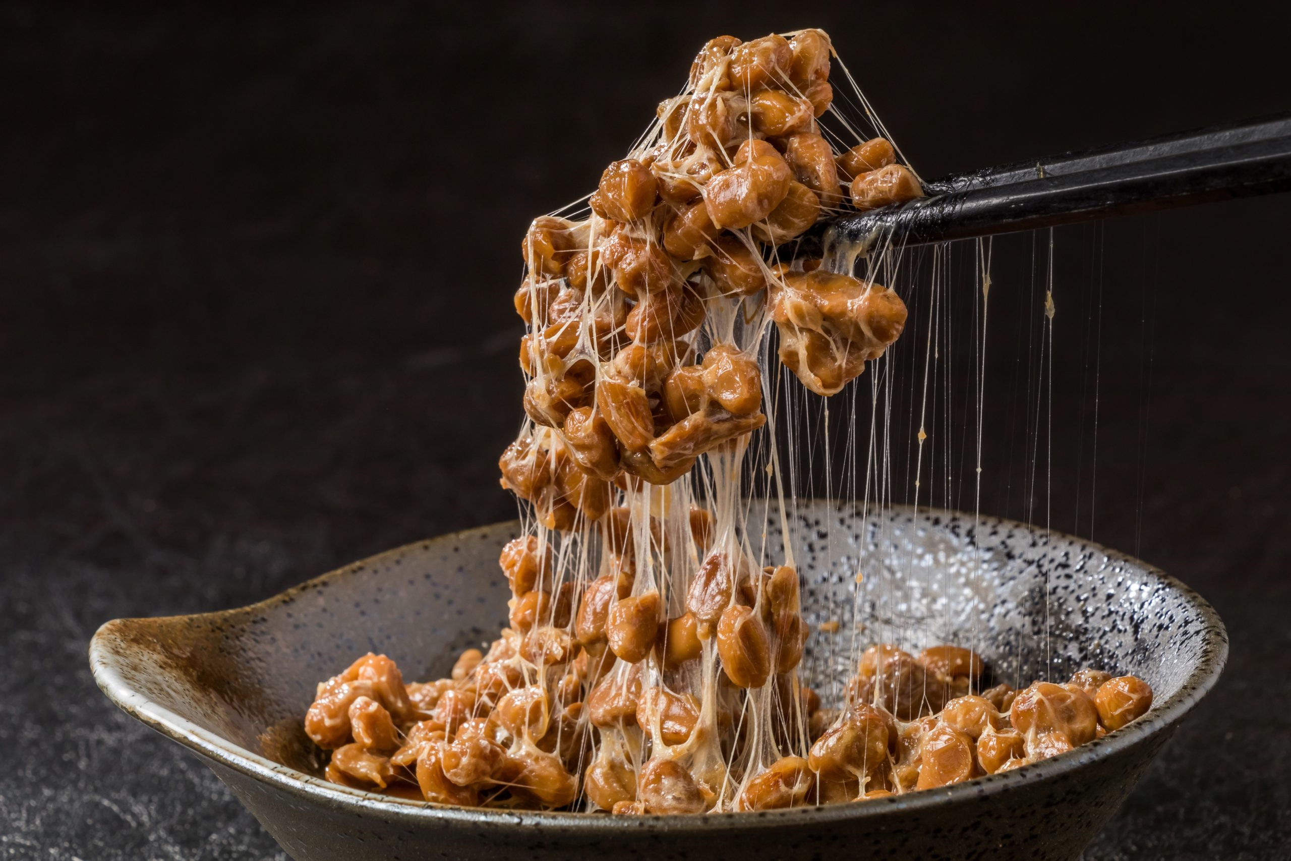 Natto is a delicious traditional Japanese food Natto is a delicious traditional Japanese food