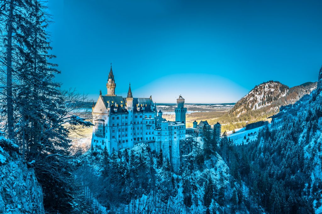 Neuschwanstein Castle as one of the main tourist points in Germany
