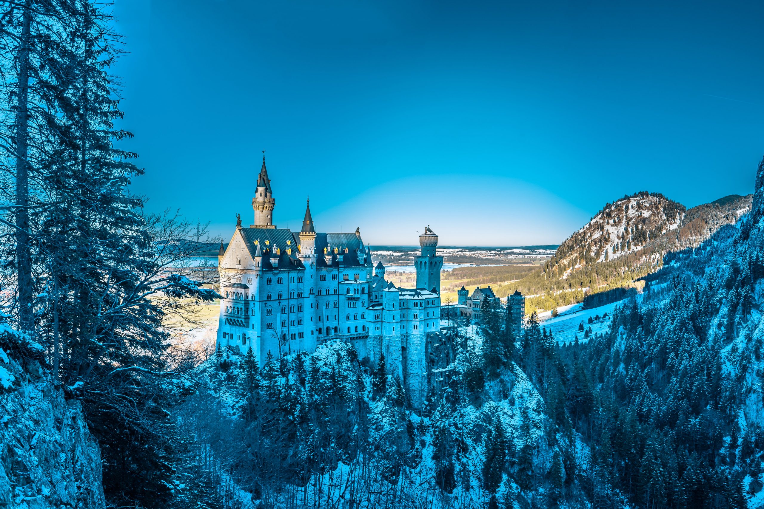 Neuschwanstein Castle as one of the main tourist points in Germany Neuschwanstein Castle as one of the main tourist points in Germany
