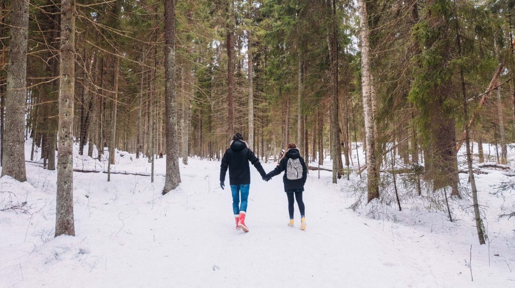 Cory and G in Nuuksio National Park