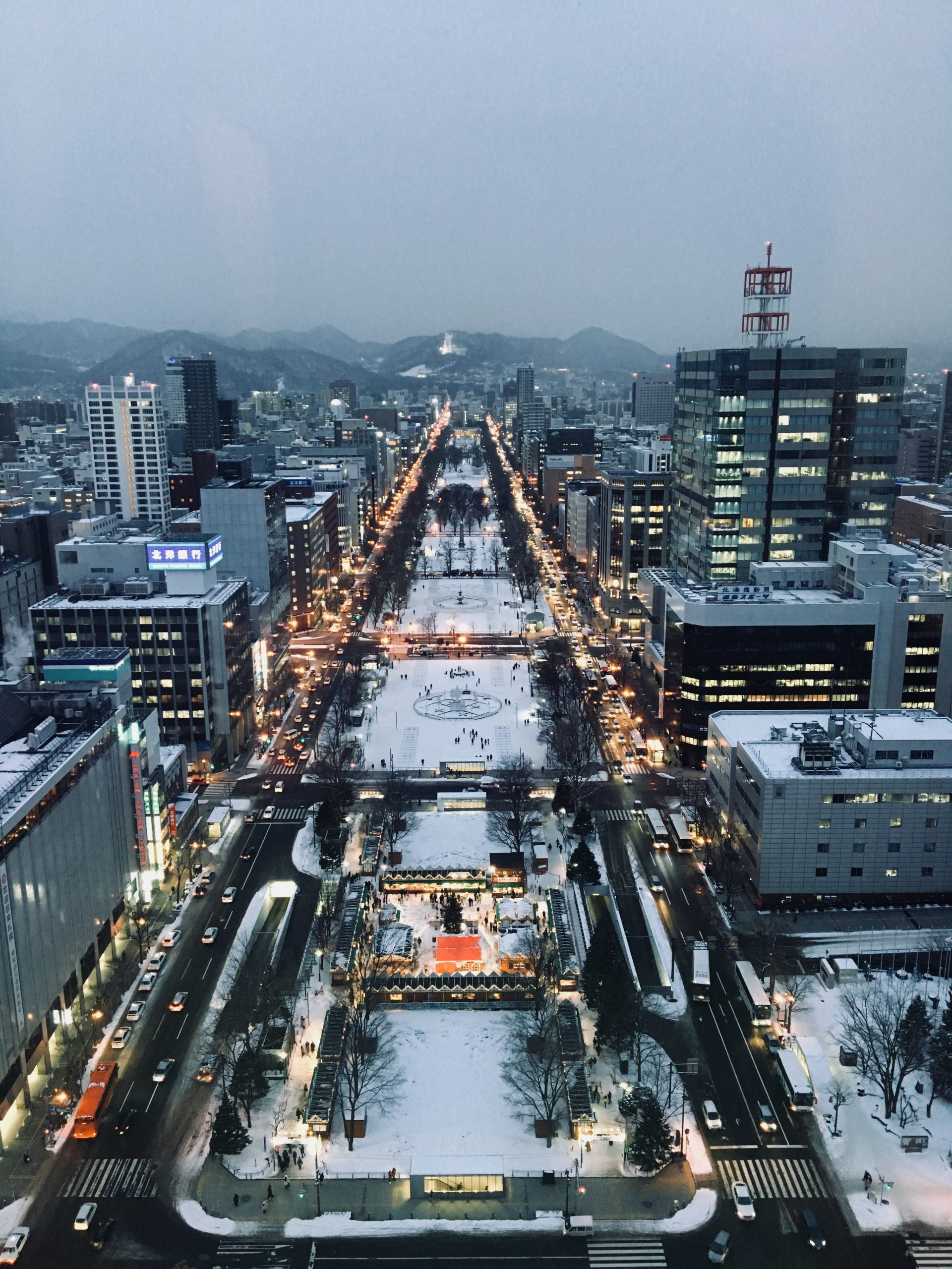 Odori Park is the best place to stay in Sapporo for first time visitors