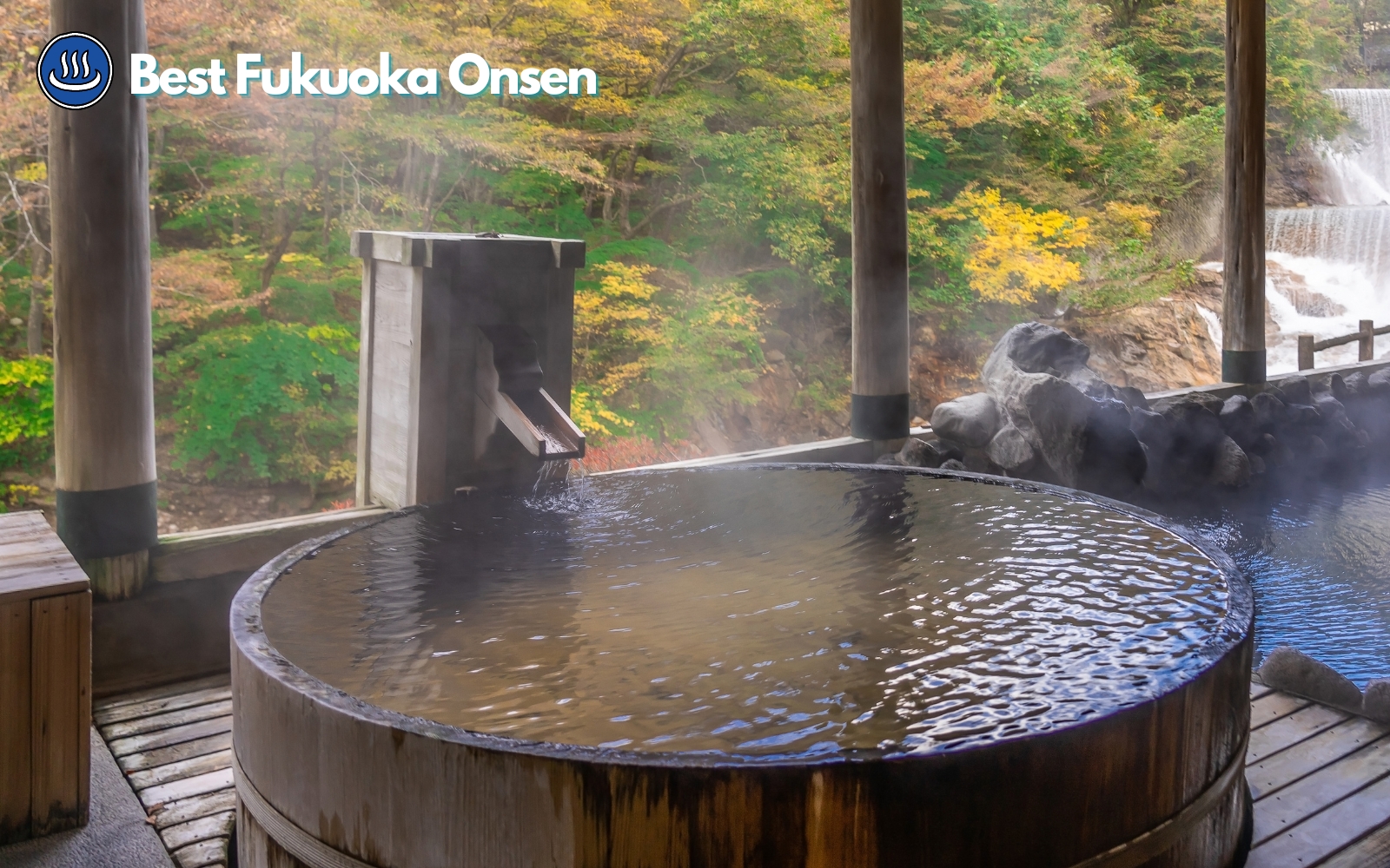 Onsen in Fukuoka in nature