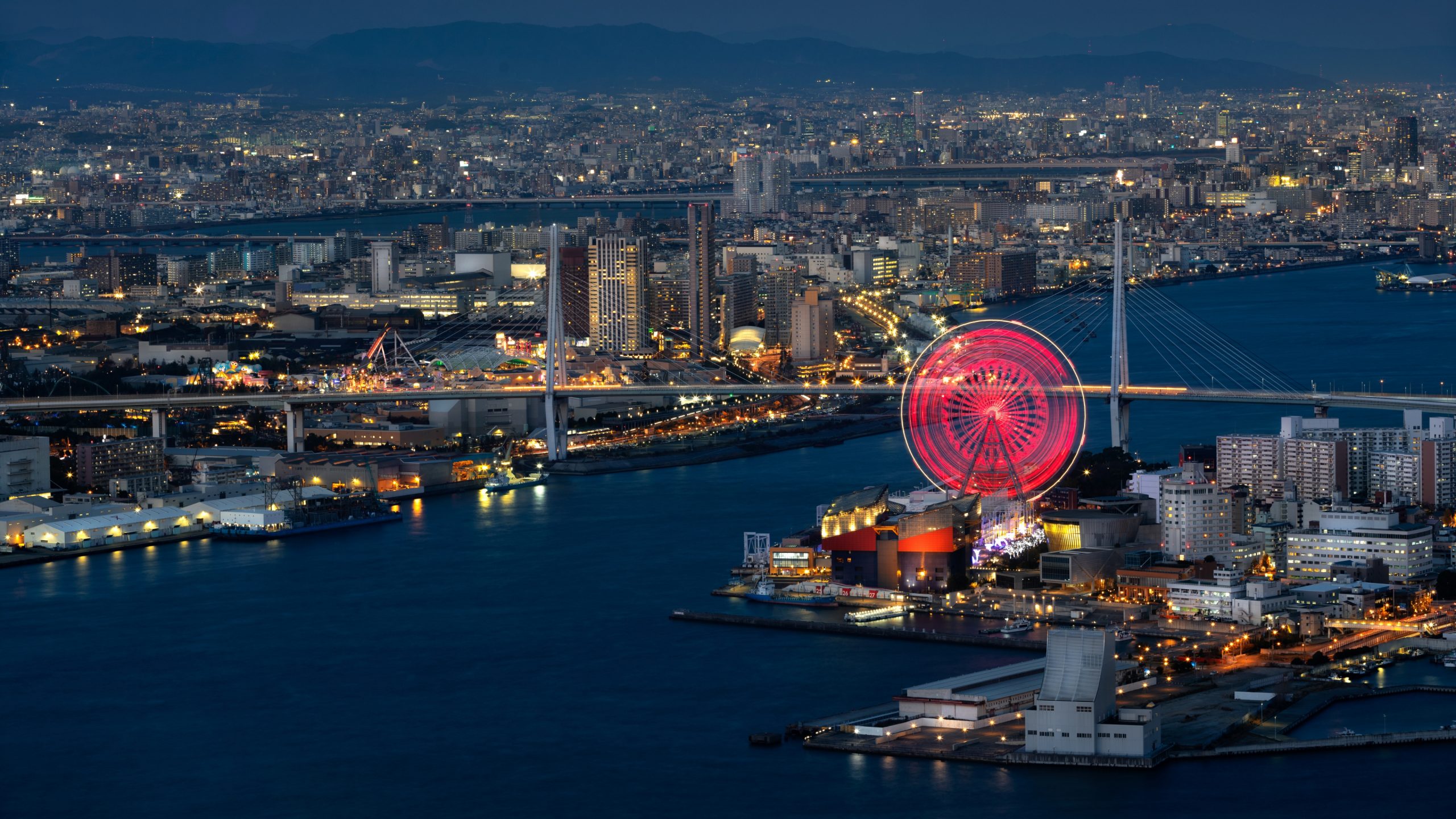 Osaka Bay at Night