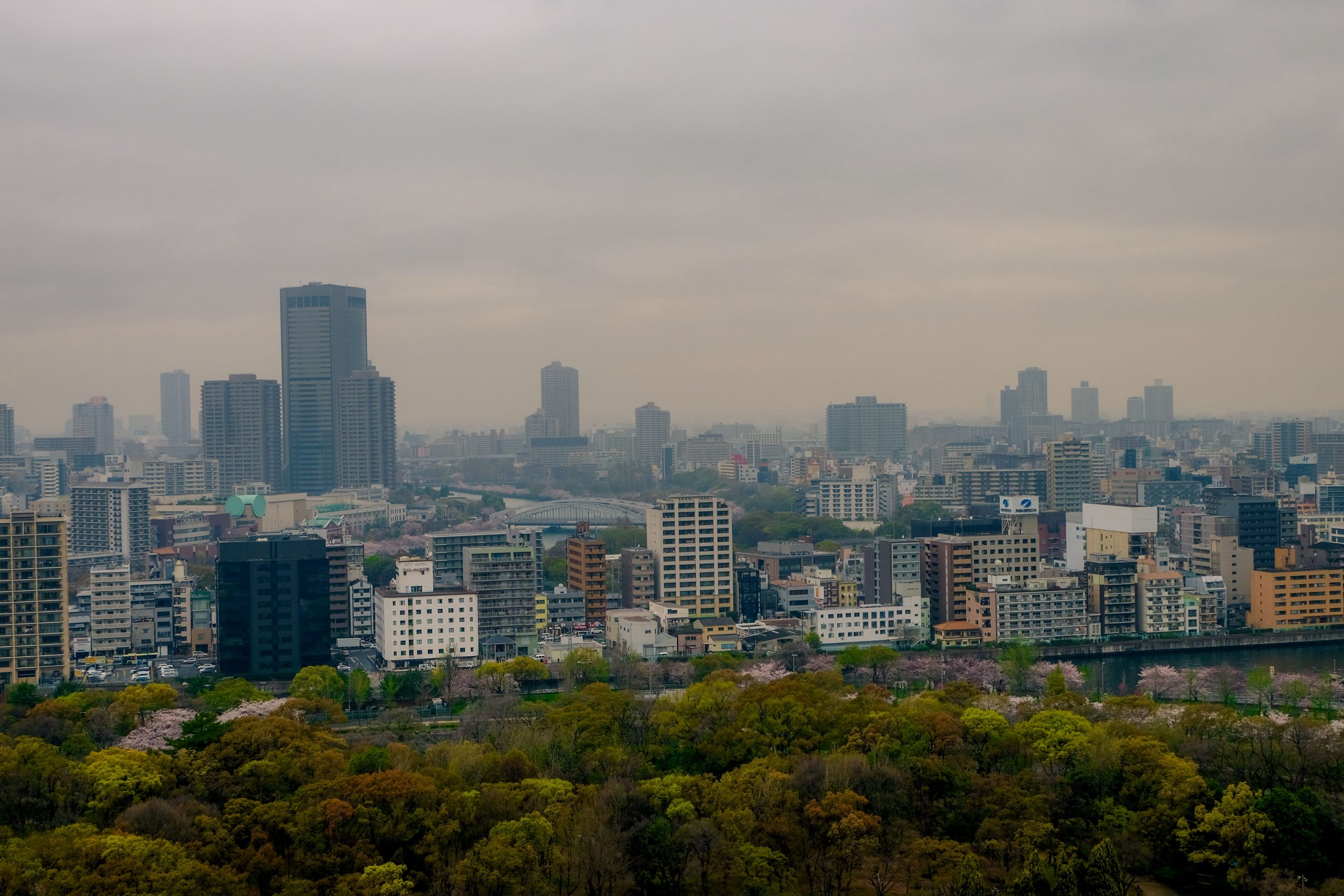 Osaka view from above