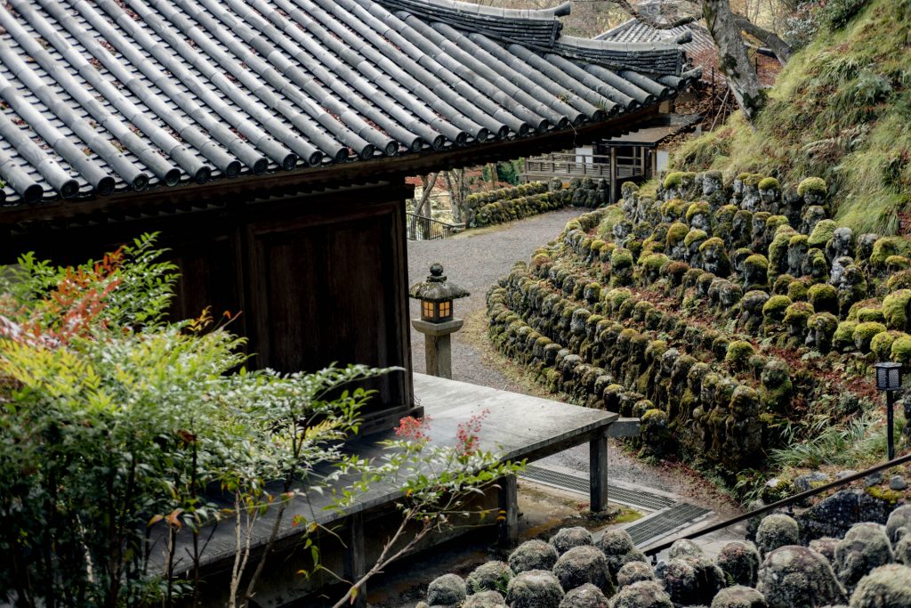 Otagi Nenbutsu ji temple in Arashiyama Kyoto Japan