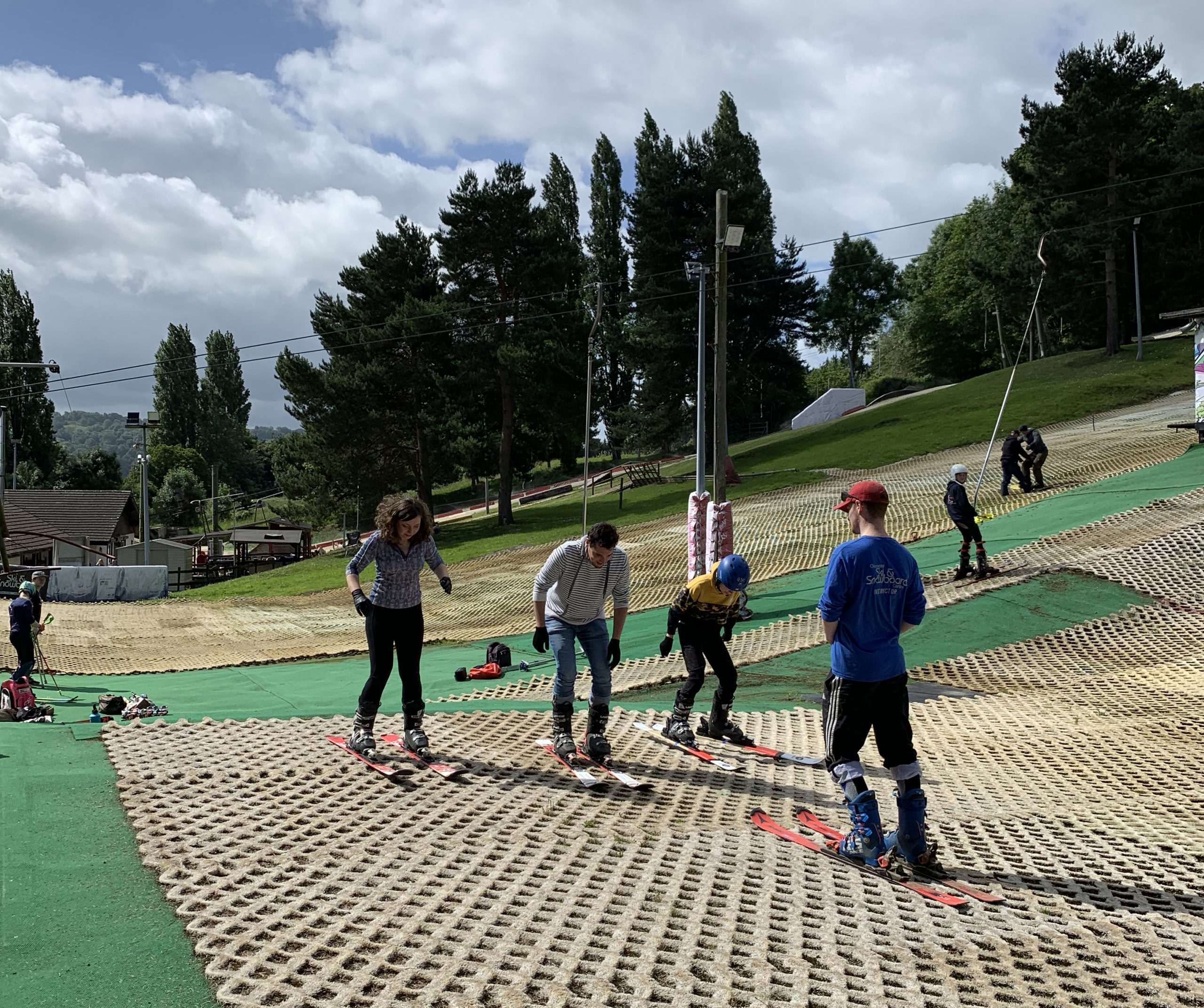 Outdoor skiing at the Gloucester ski and snowboard centre