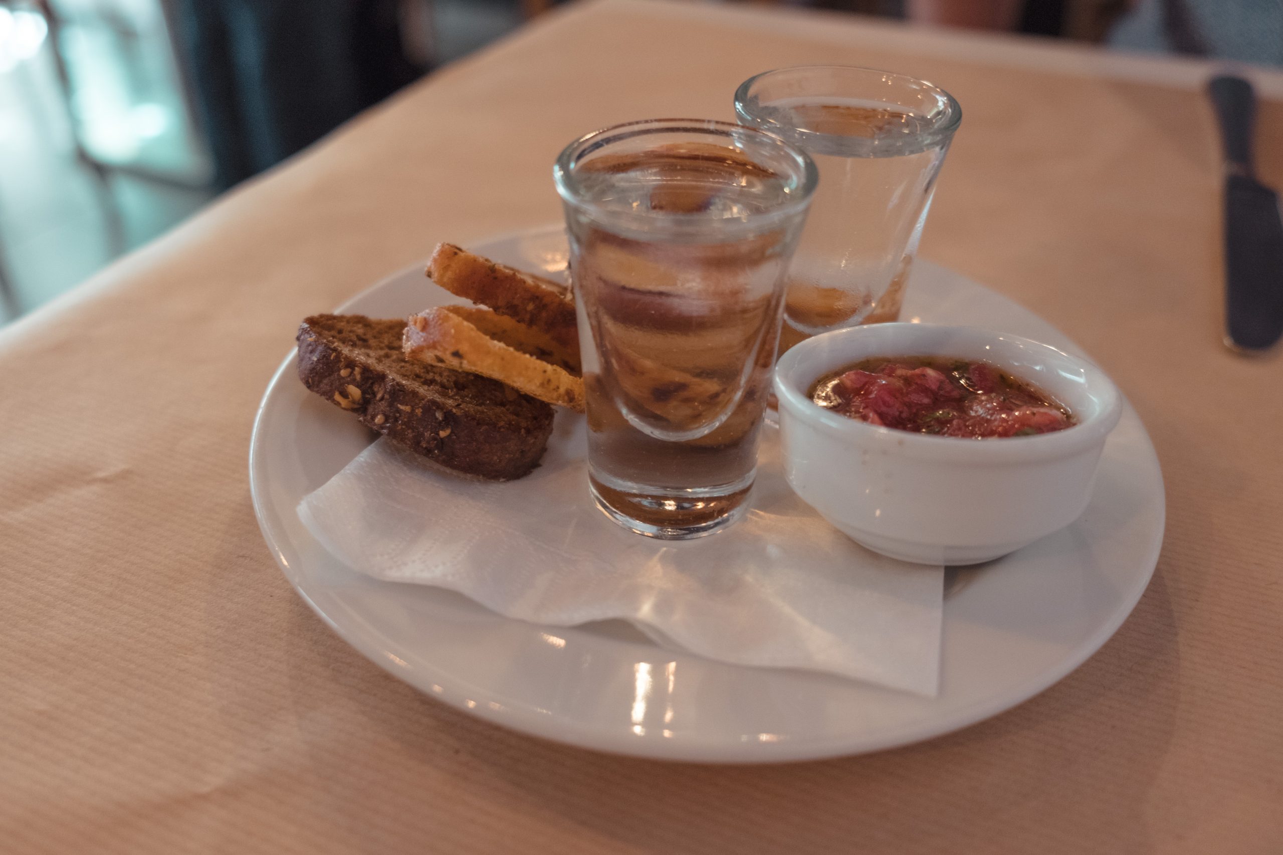 Ouzo as a starter in Athens