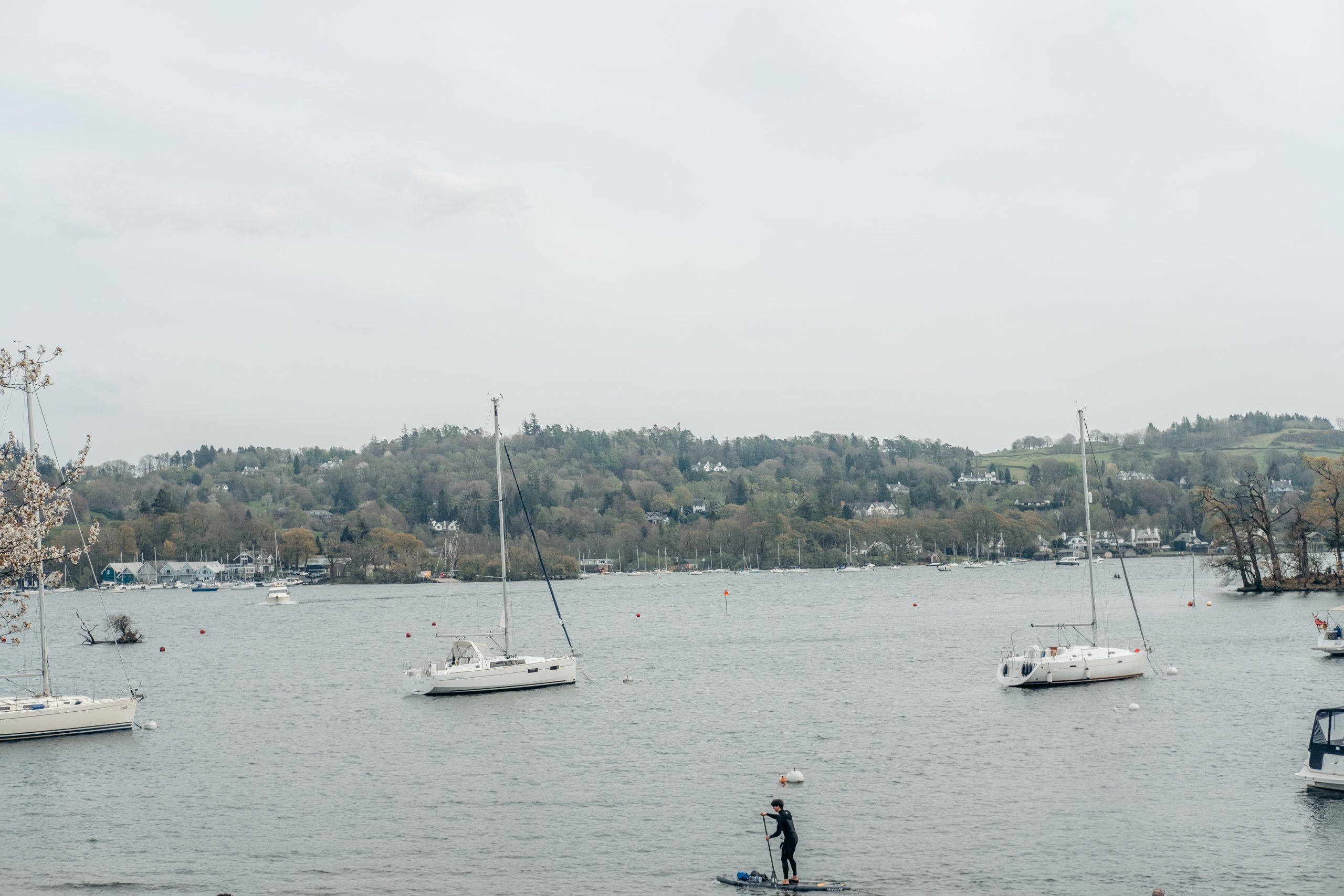 Paddleboarding on the Lake Windermere