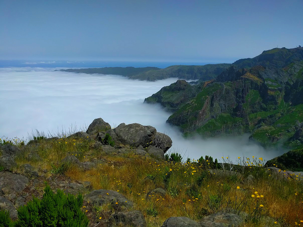 Pico Ruivo Hiking Trail Clouds