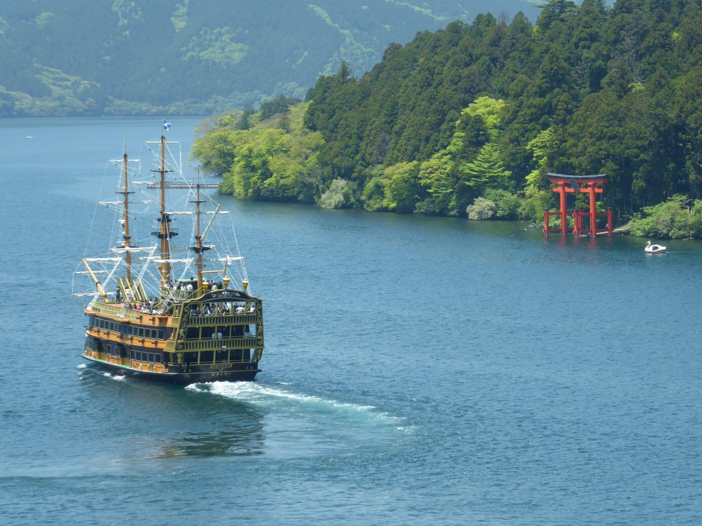 Pirate ship cruise on Lake Ashi in Hakone