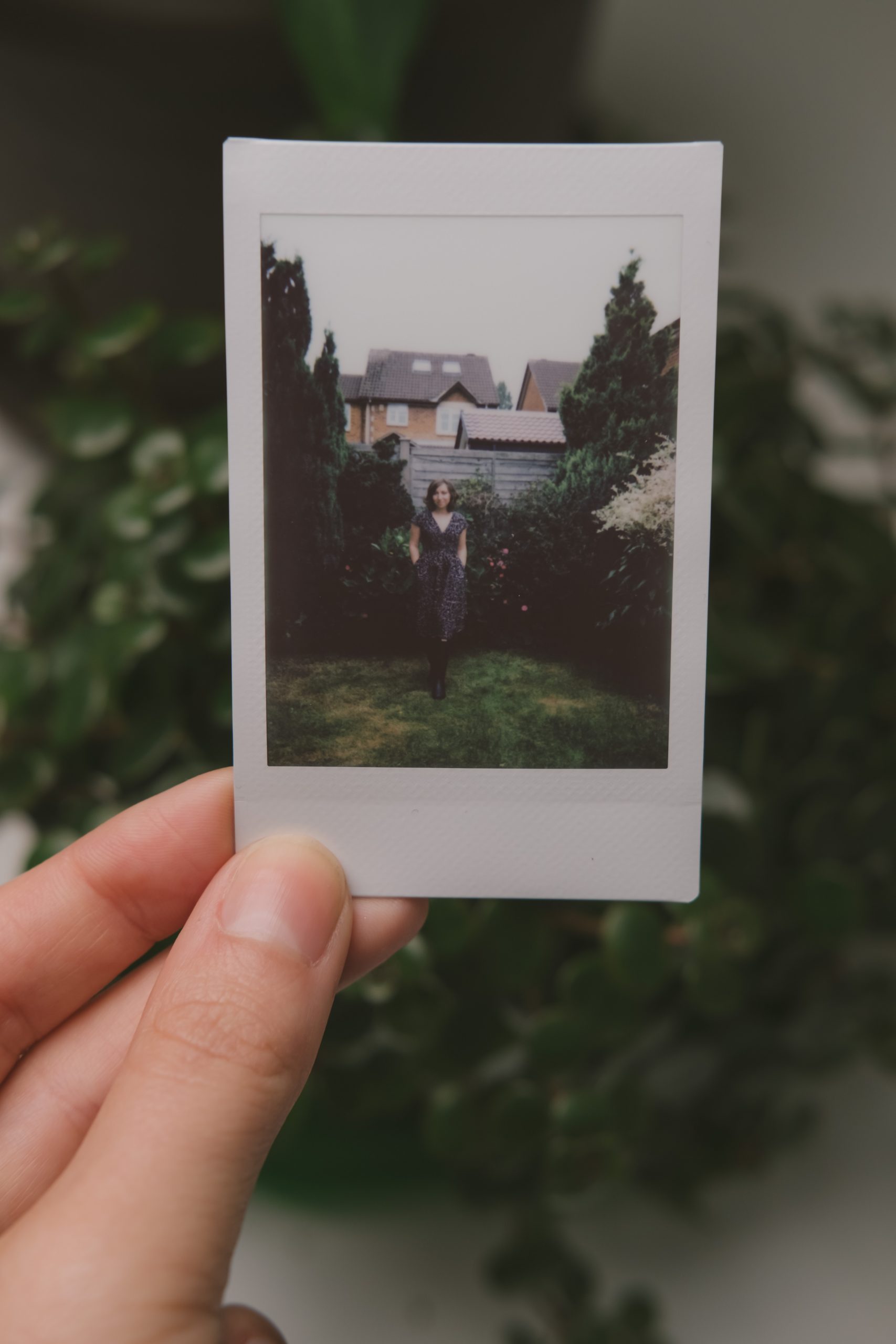 Polaroid of Cory enjoying the British countryside