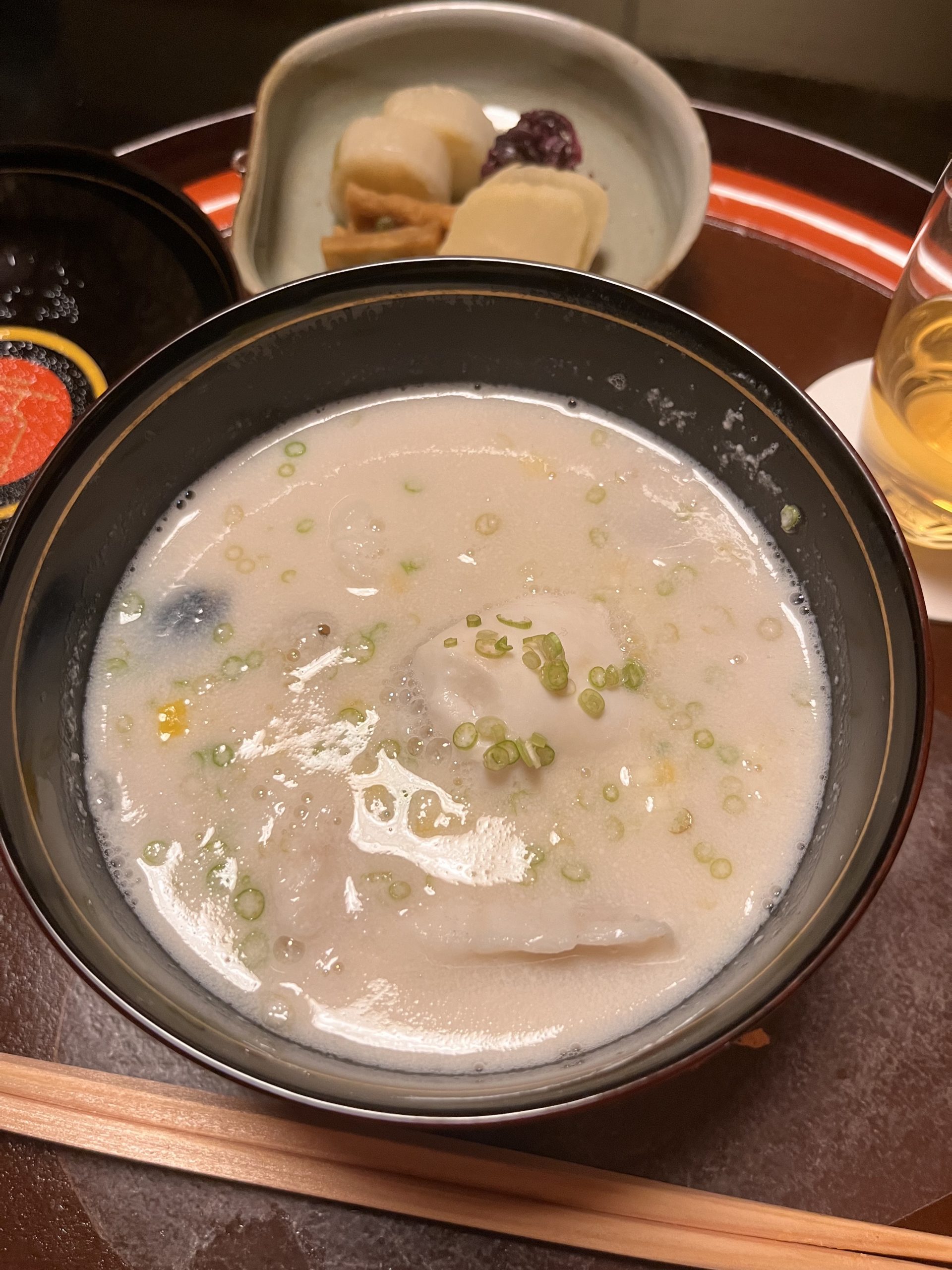Porridge of rice at Kikunoi Honten Porridge of rice at Kikunoi Honten