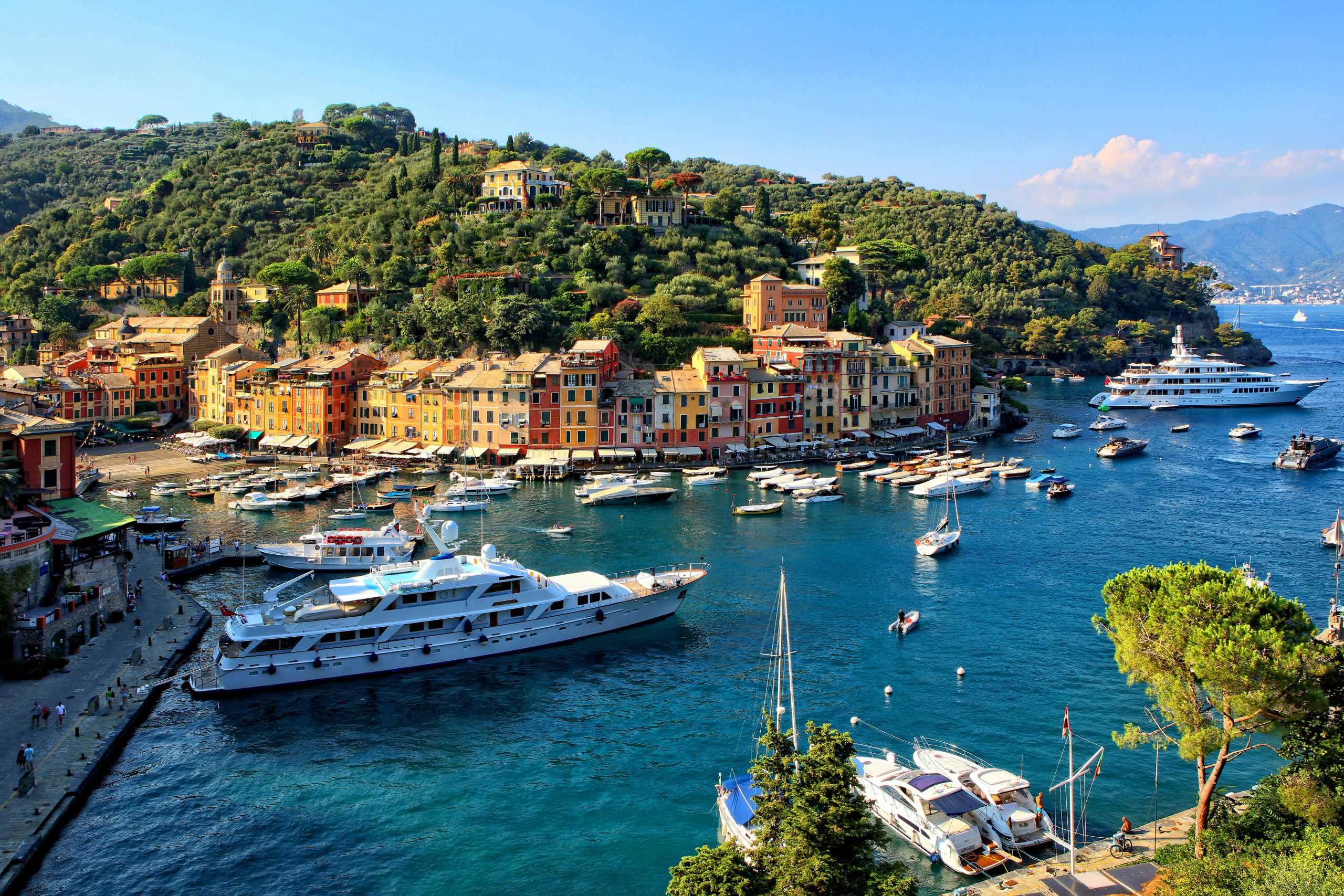 Portofino coast in Italy