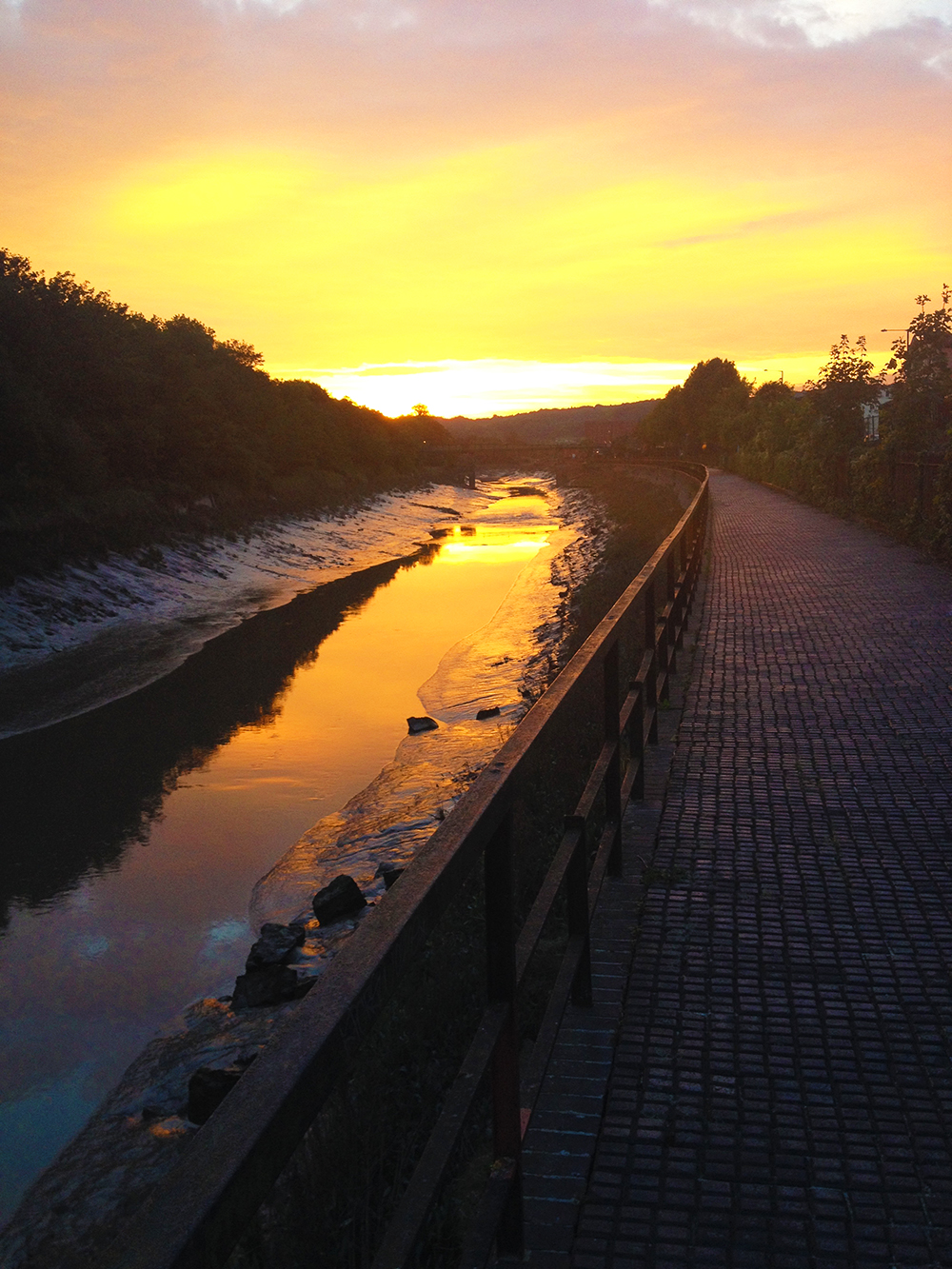 River Walk Sunset Bristol River Walk Sunset Bristol