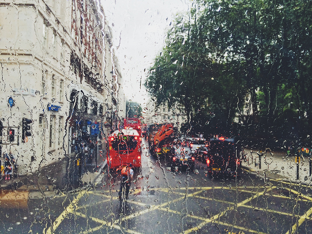 Rainy UK houses