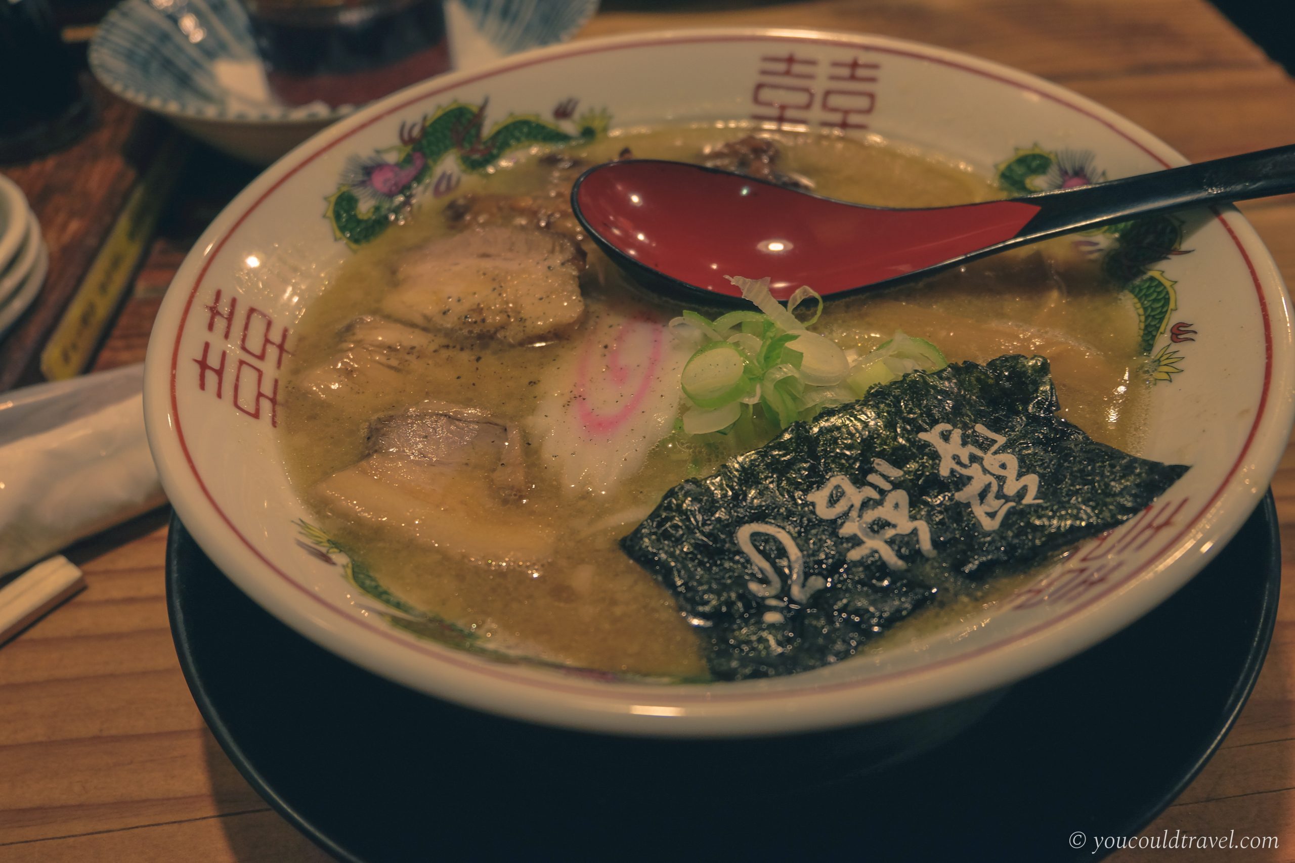 The ramen in Osaka which was one of the best I've had in Japan