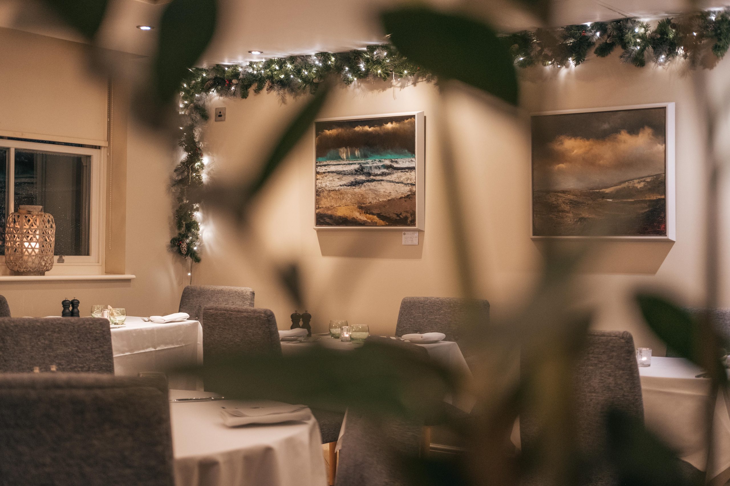 Restaurant area in Raithwaite Sandsend in North Yorkshire coast