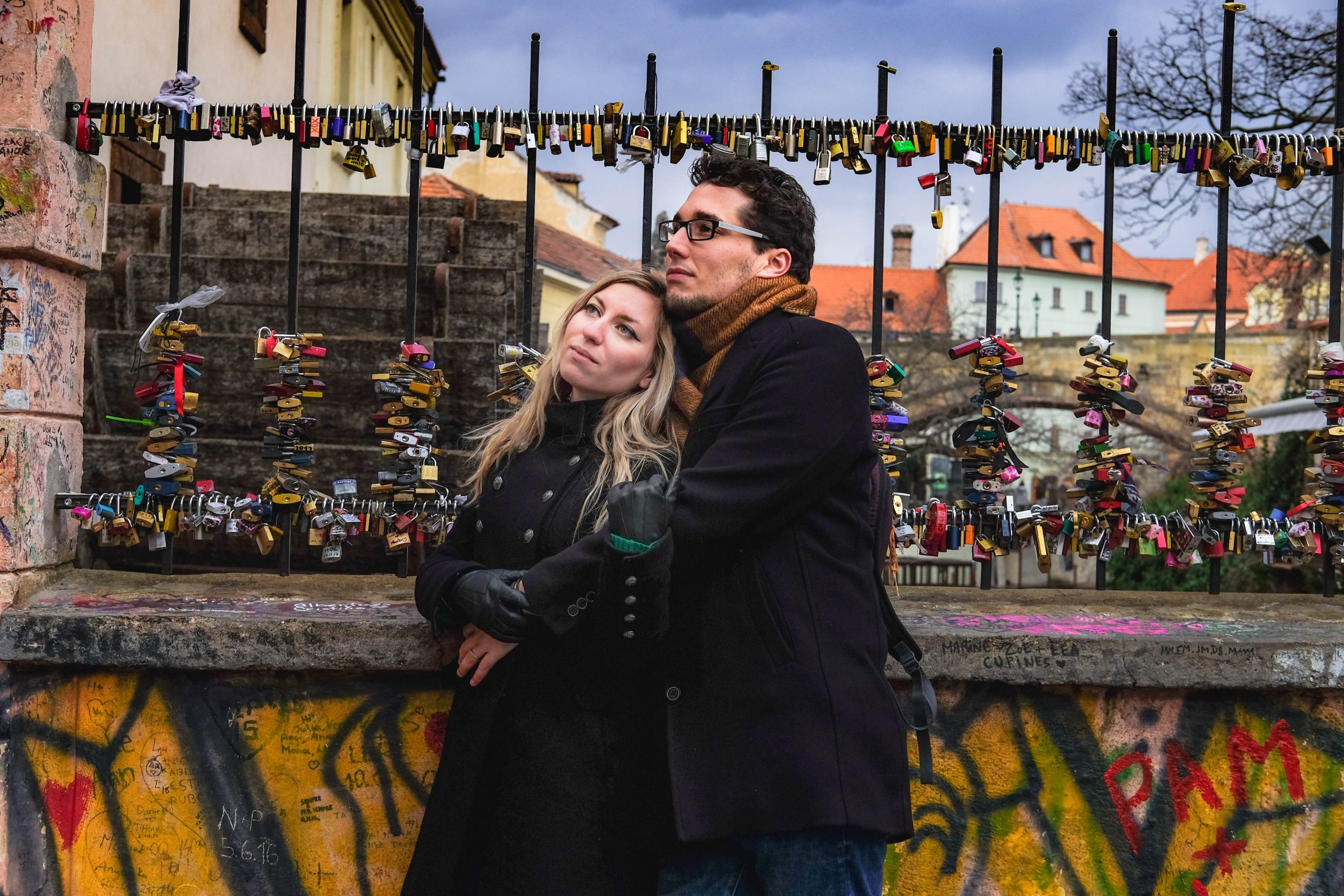 Romantic Moment in Prague