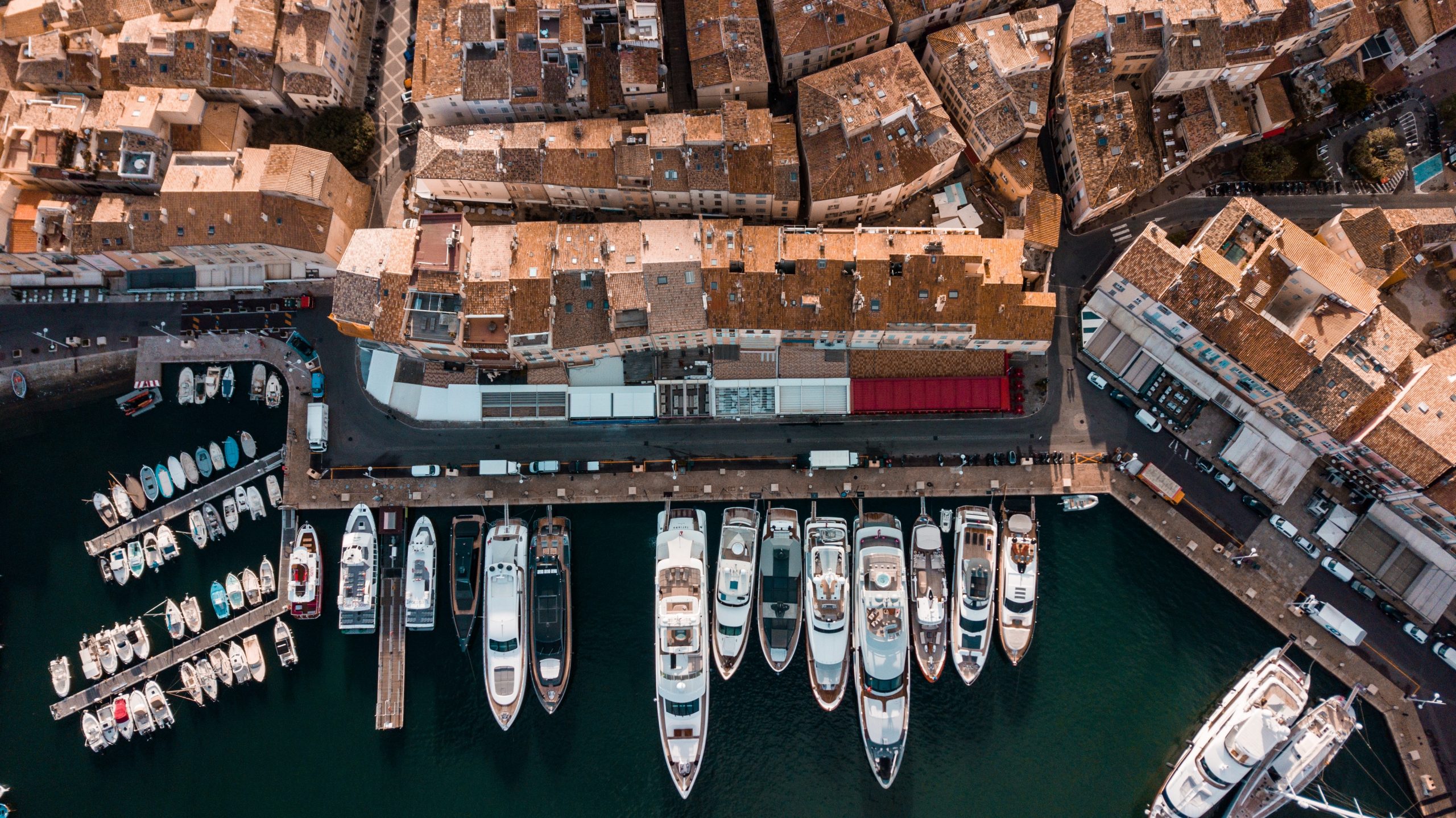 Saint Tropez aerial photo France