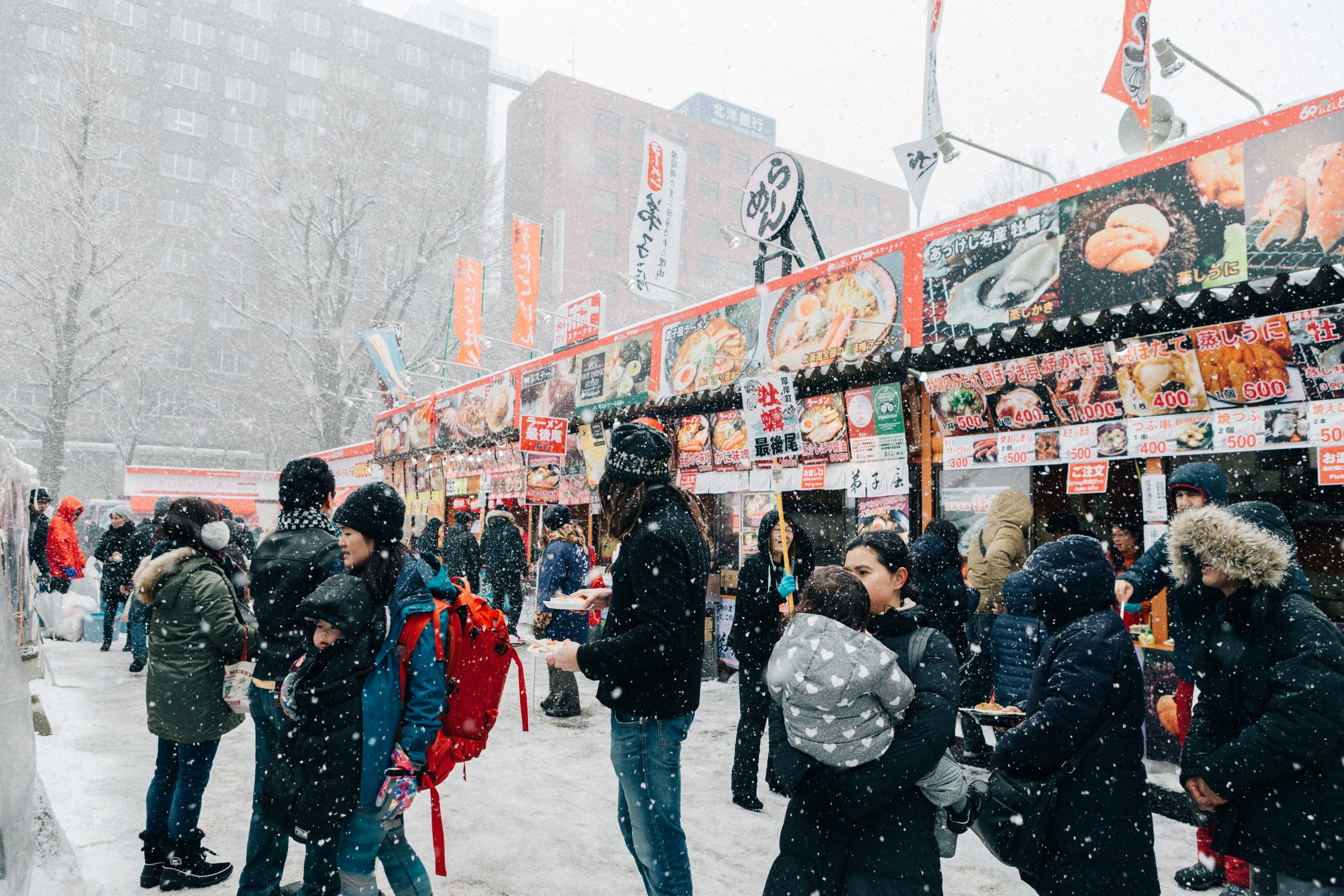 Sapporo snow festival during the day