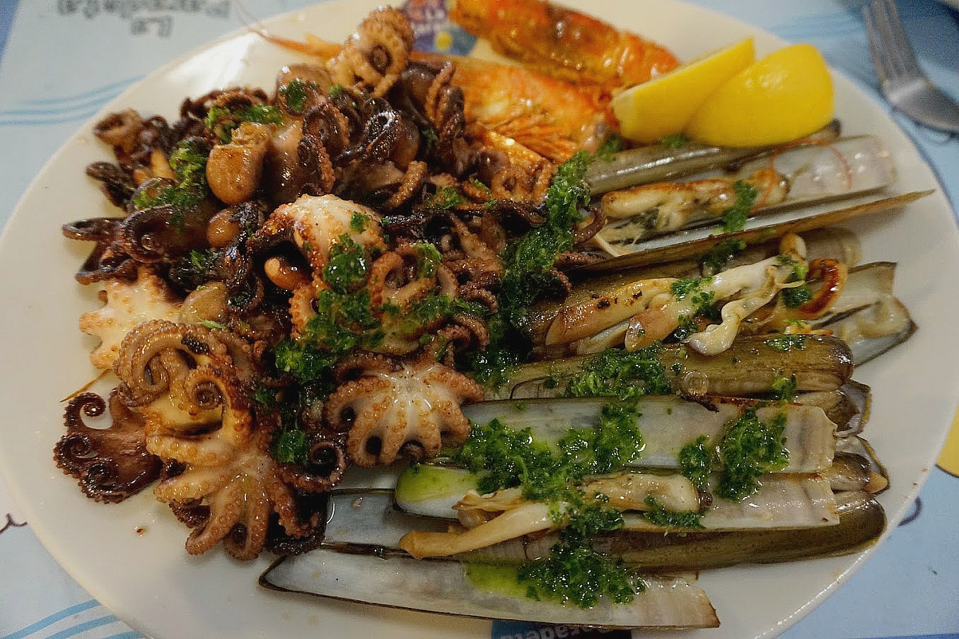 Seafood Plate Barcelona Seafood Plate Barcelona