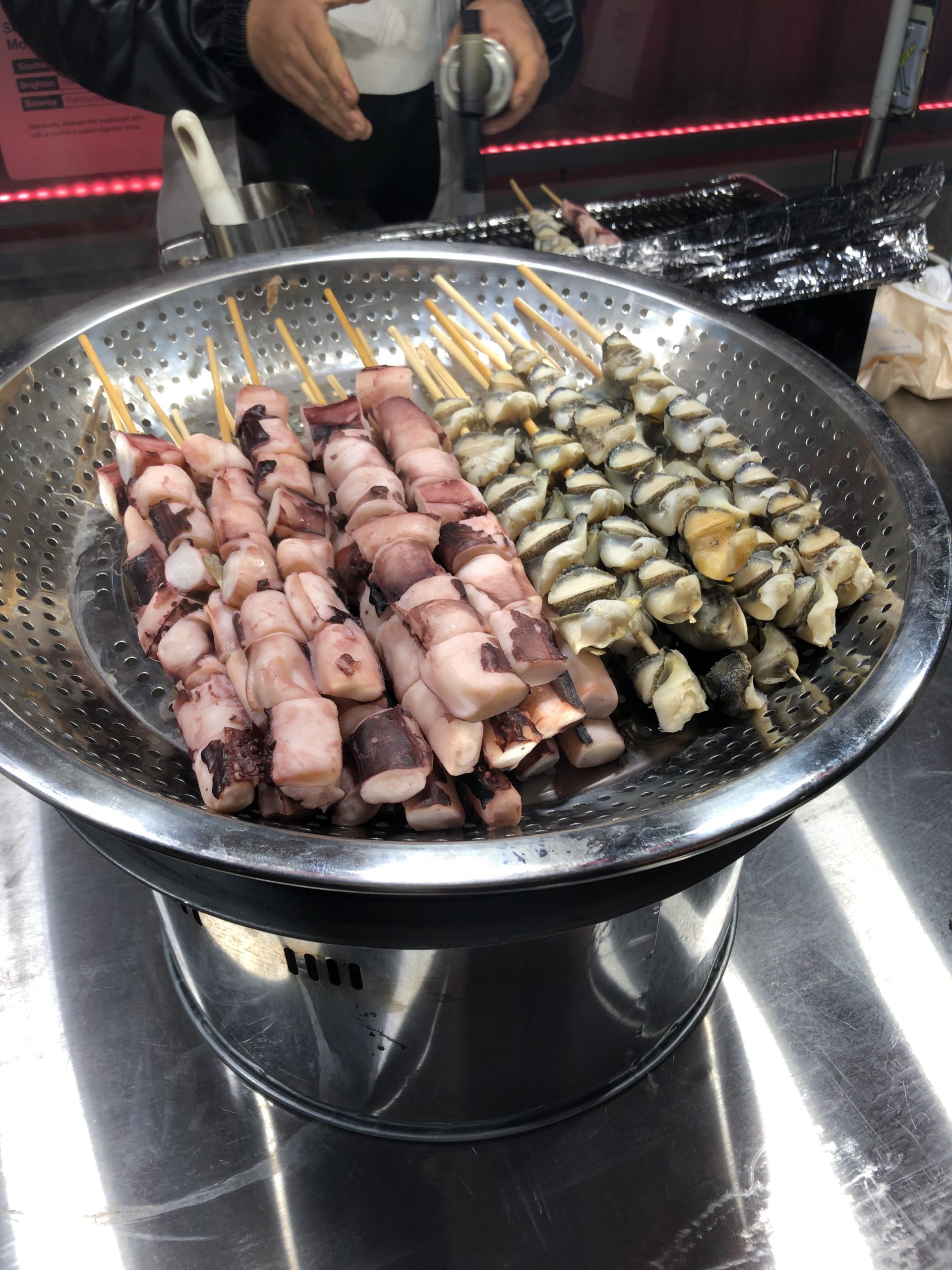 Seafood Skewers from the night markets in Seoul